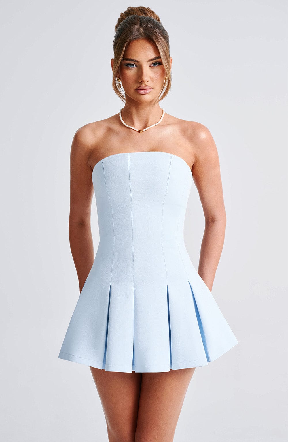 Daliaella Mini Dress in Blue by Clandour, product photo 8