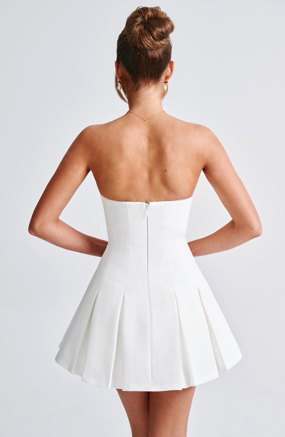 Daliaella Mini Dress in Ivory by Clandour, product photo 4