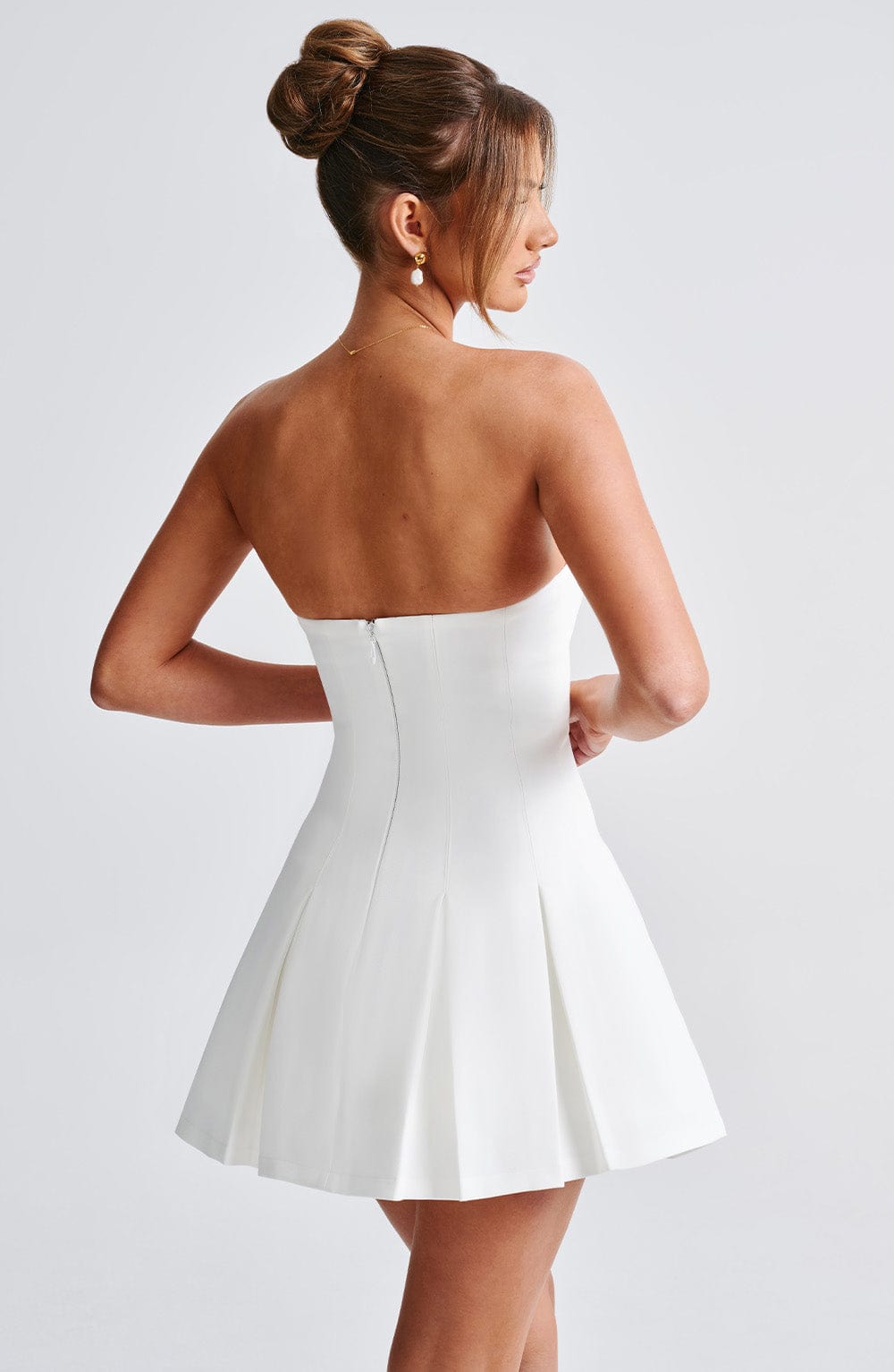 Daliaella Mini Dress in Ivory by Clandour, product photo 6