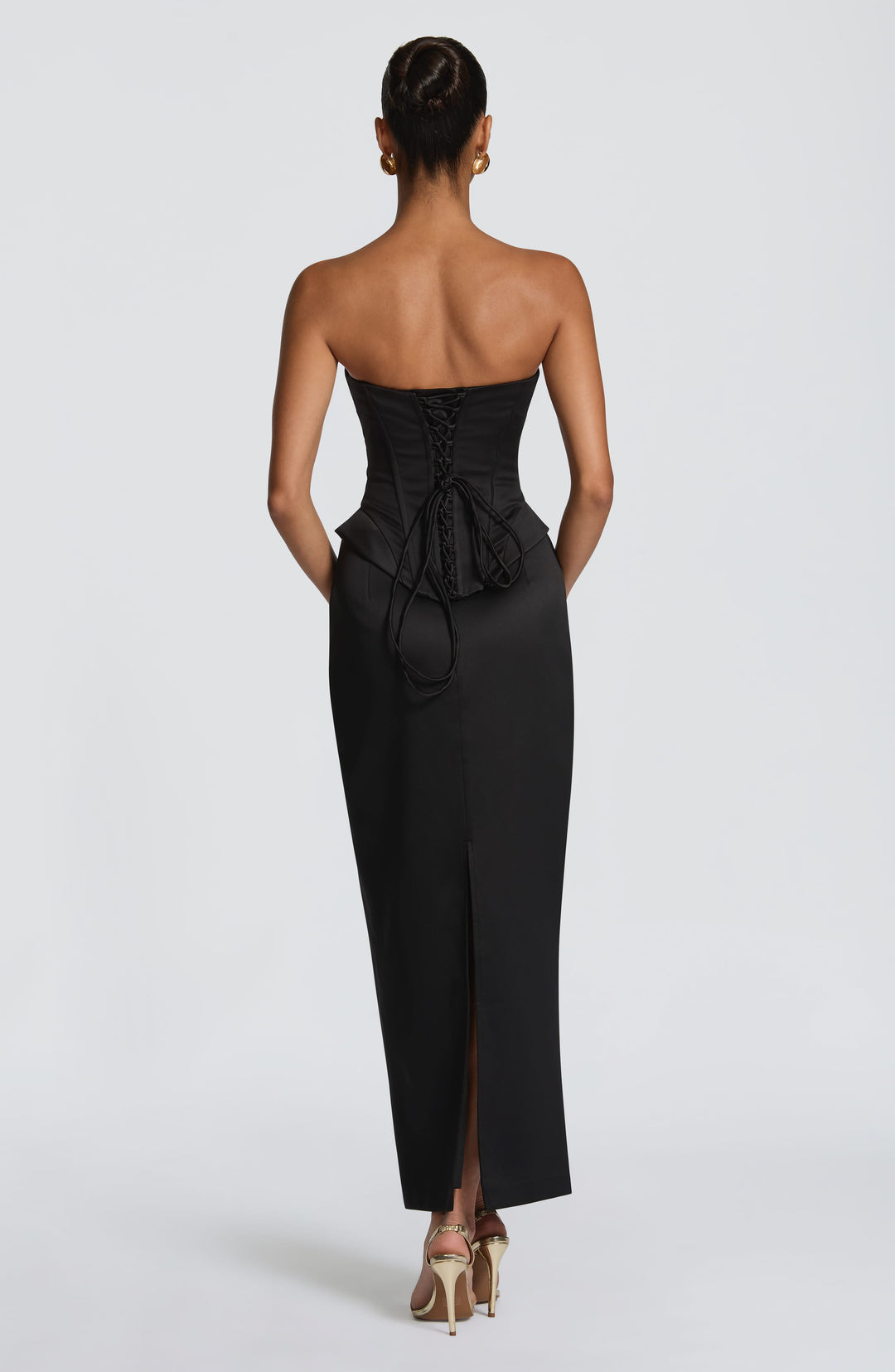 Daliaessa Midi Skirt in Black by Clandour, product photo 2