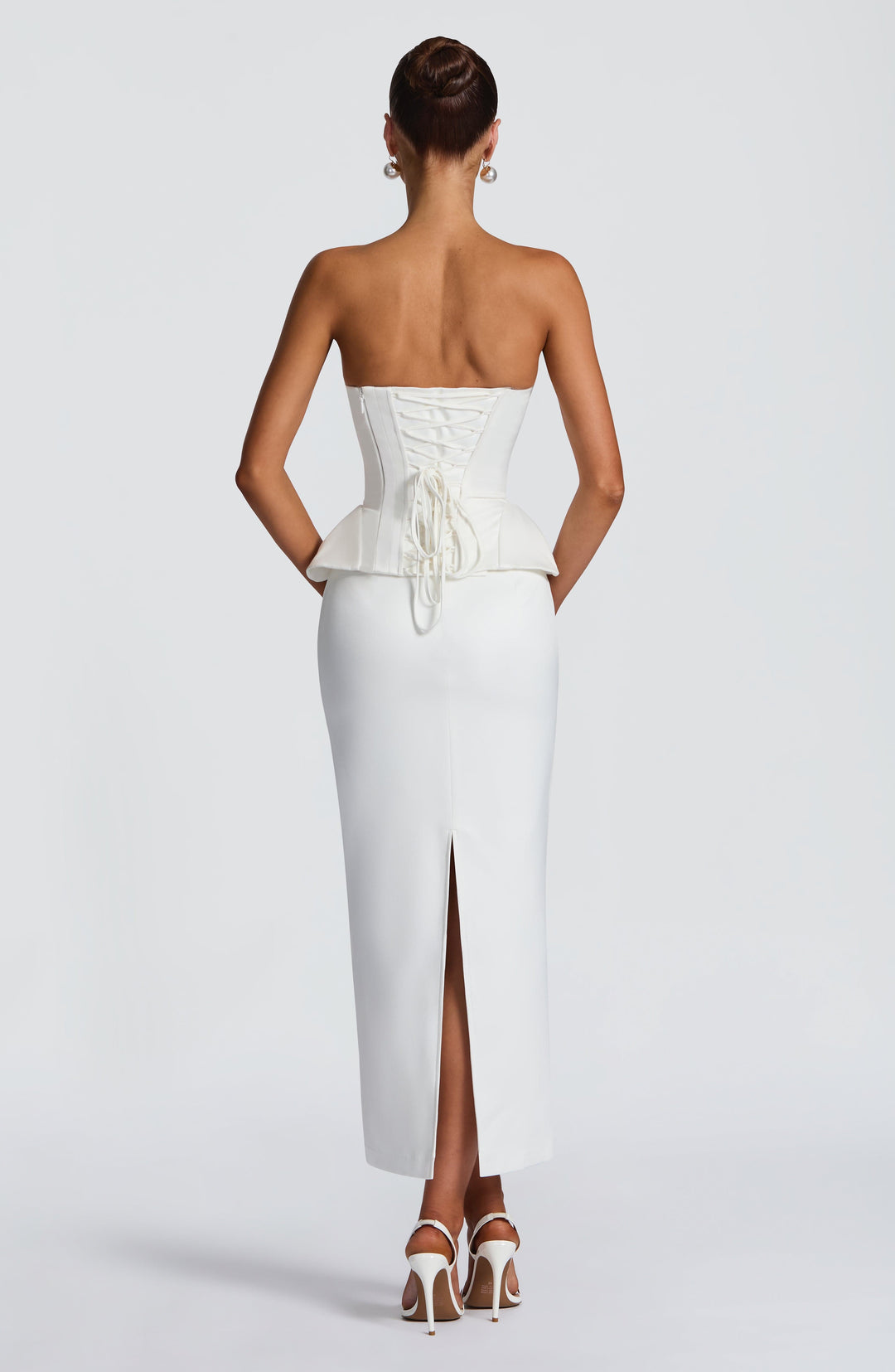 Daliaessa Midi Skirt in Ivory by Clandour, product photo 3