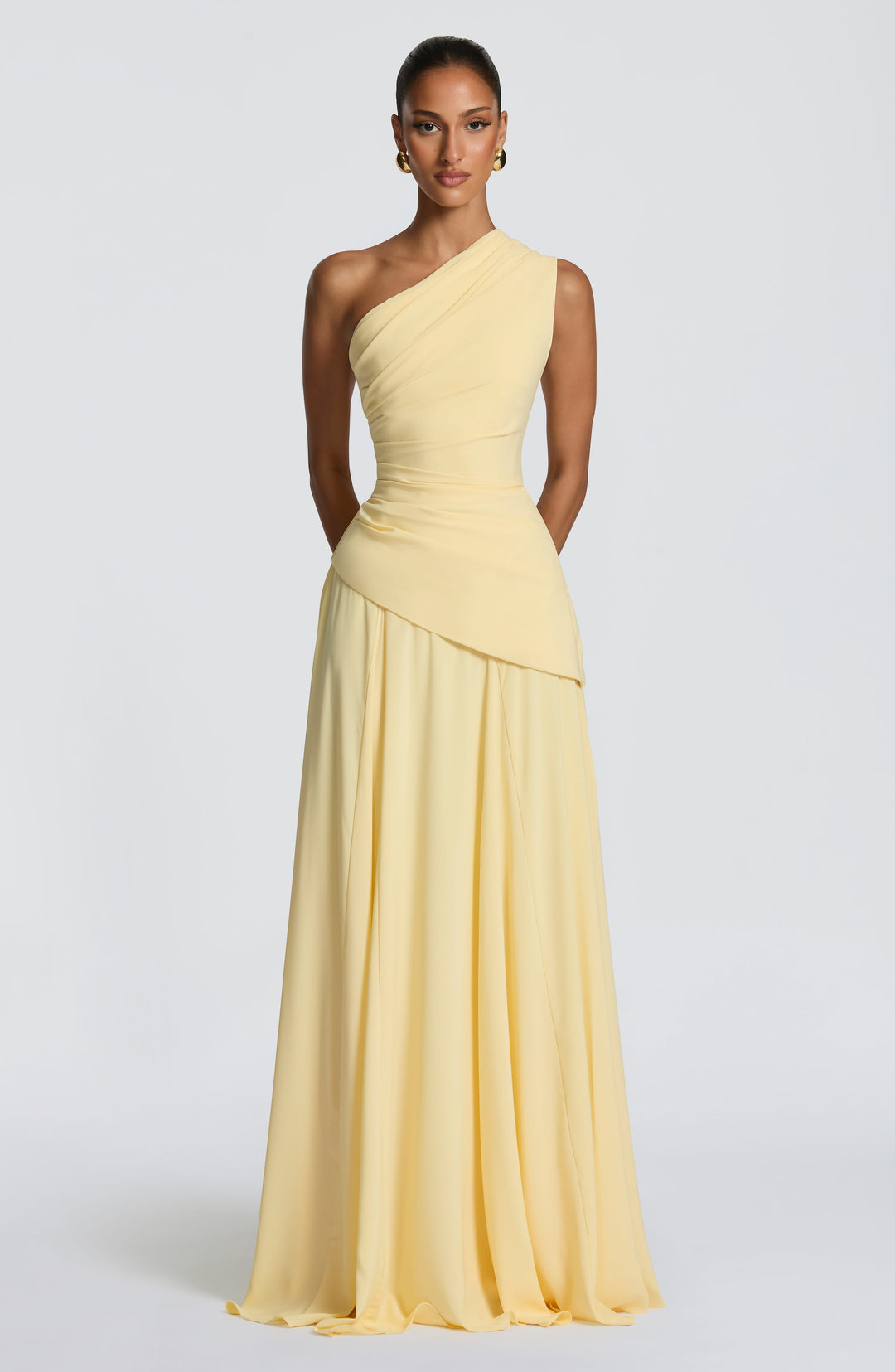 Daliaina Maxi Dress in Lemon by Clandour, product photo 2