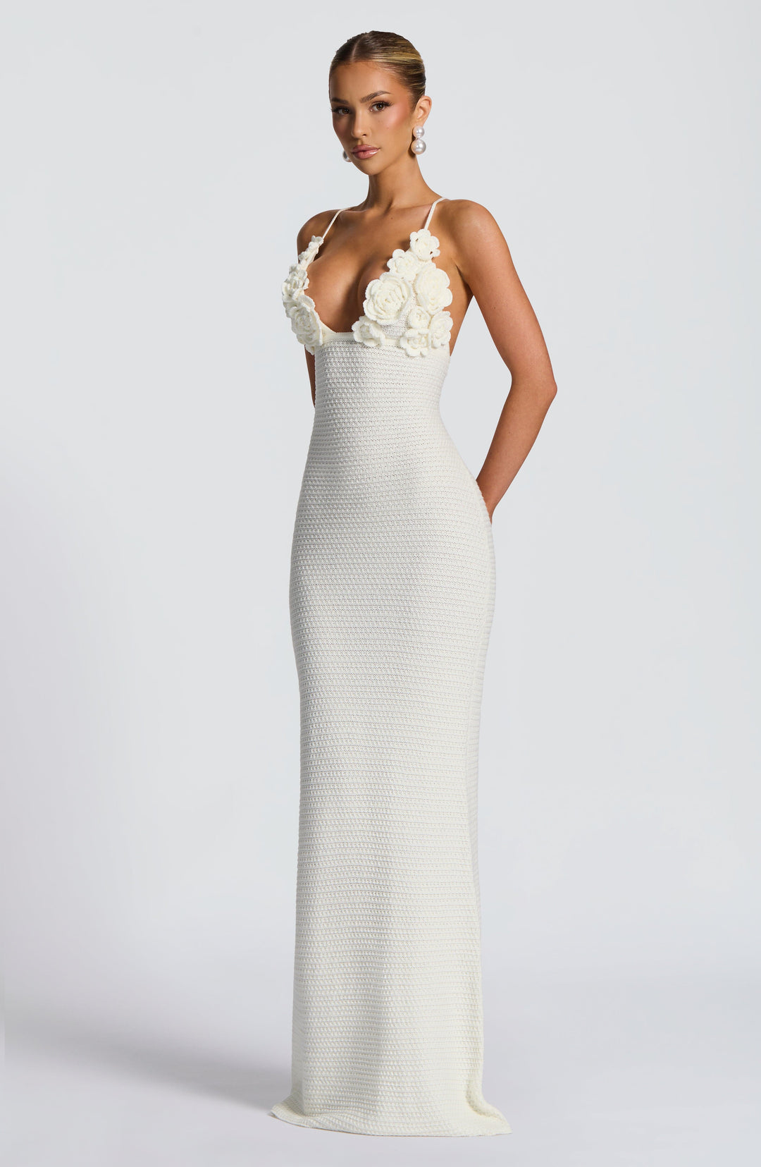 Daliairis Maxi Dress in Ivory by Clandour, product photo 3