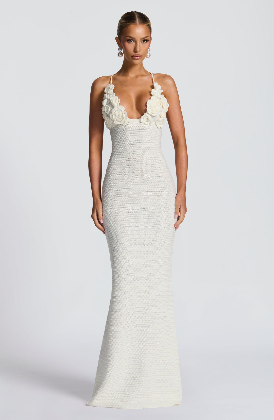 Daliairis Maxi Dress in Ivory by Clandour, product photo 6
