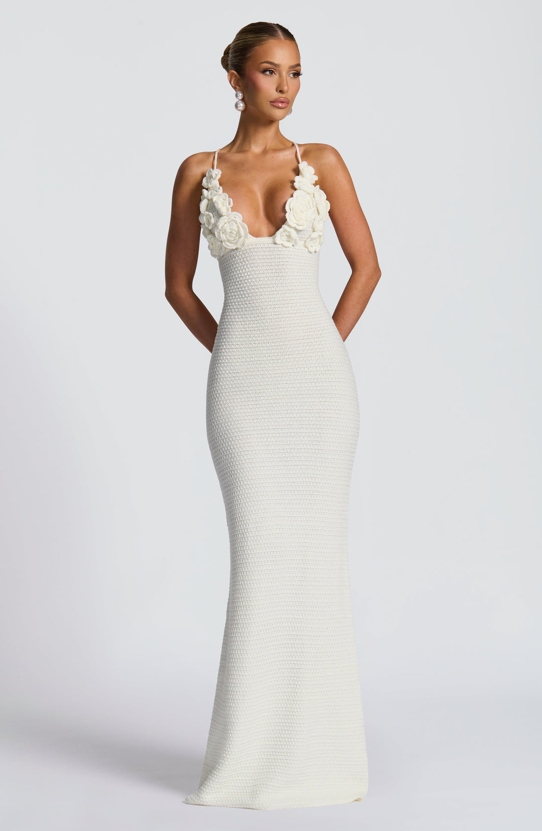 Daliairis Maxi Dress in Ivory by Clandour, product photo 9