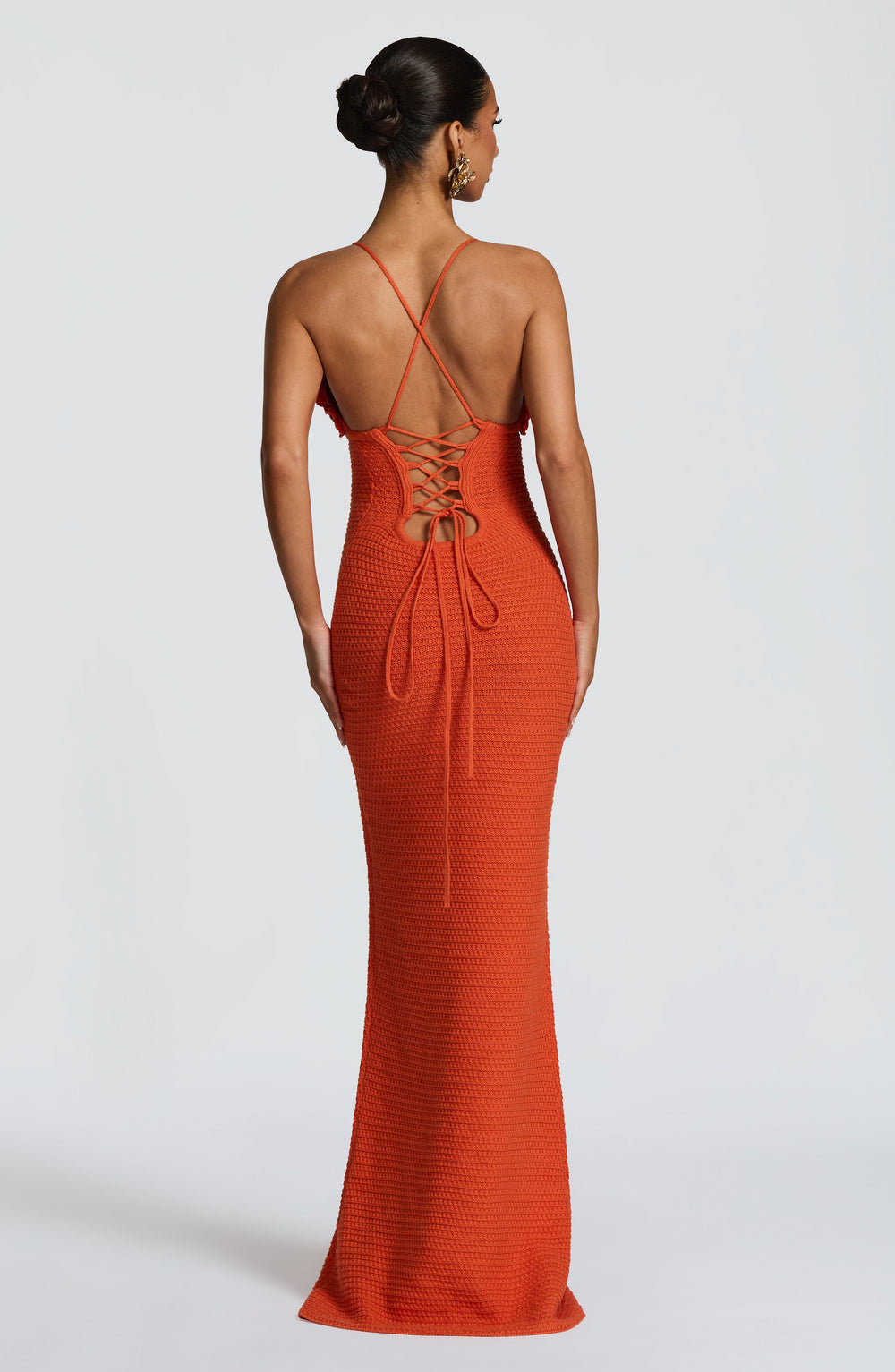 Daliairis Maxi Dress in Orange by Clandour, product photo 2
