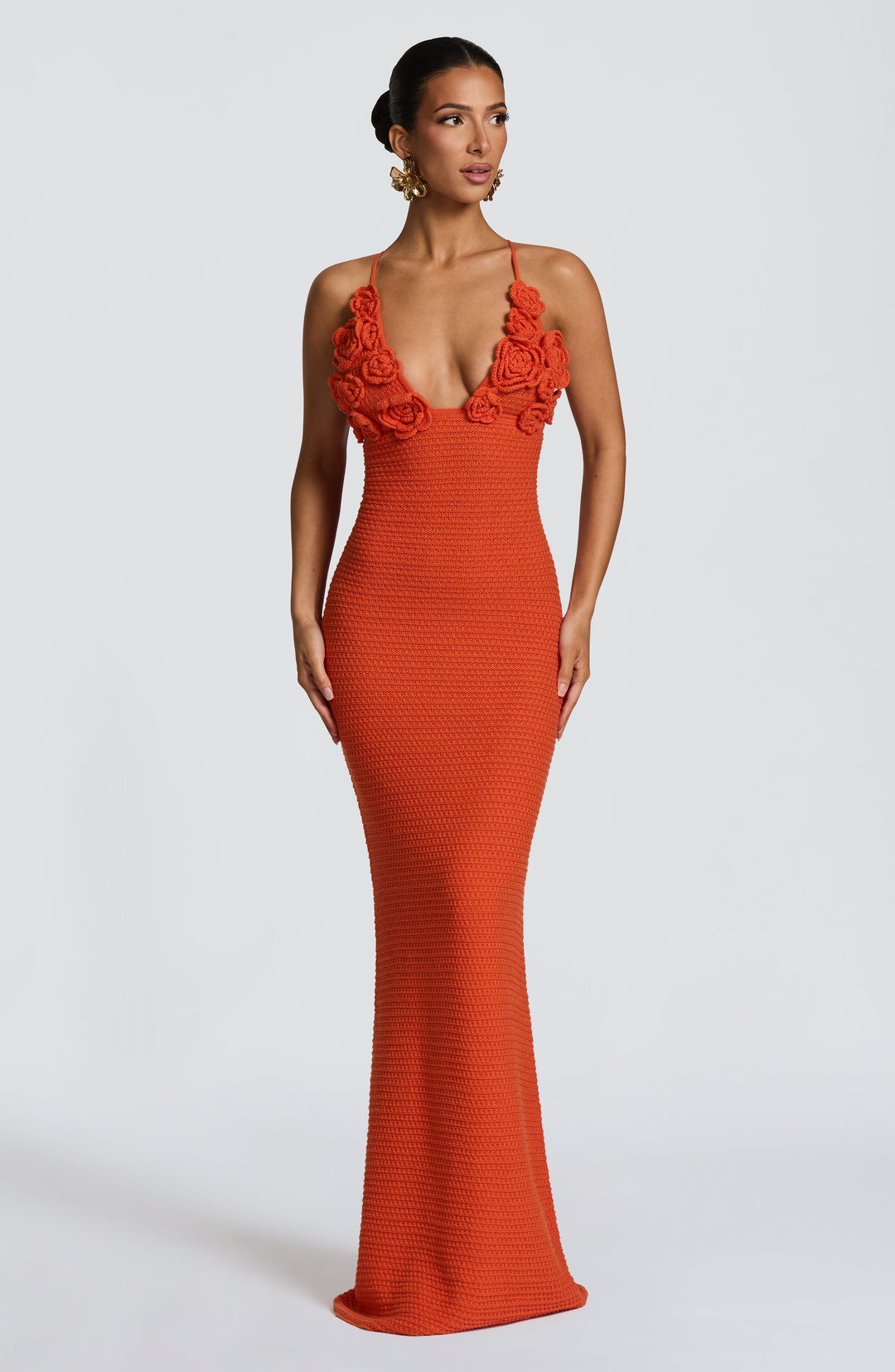Daliairis Maxi Dress in Orange by Clandour, product photo 6