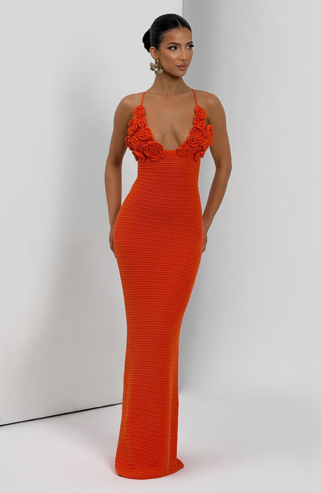Daliairis Maxi Dress in Orange by Clandour, product photo 7