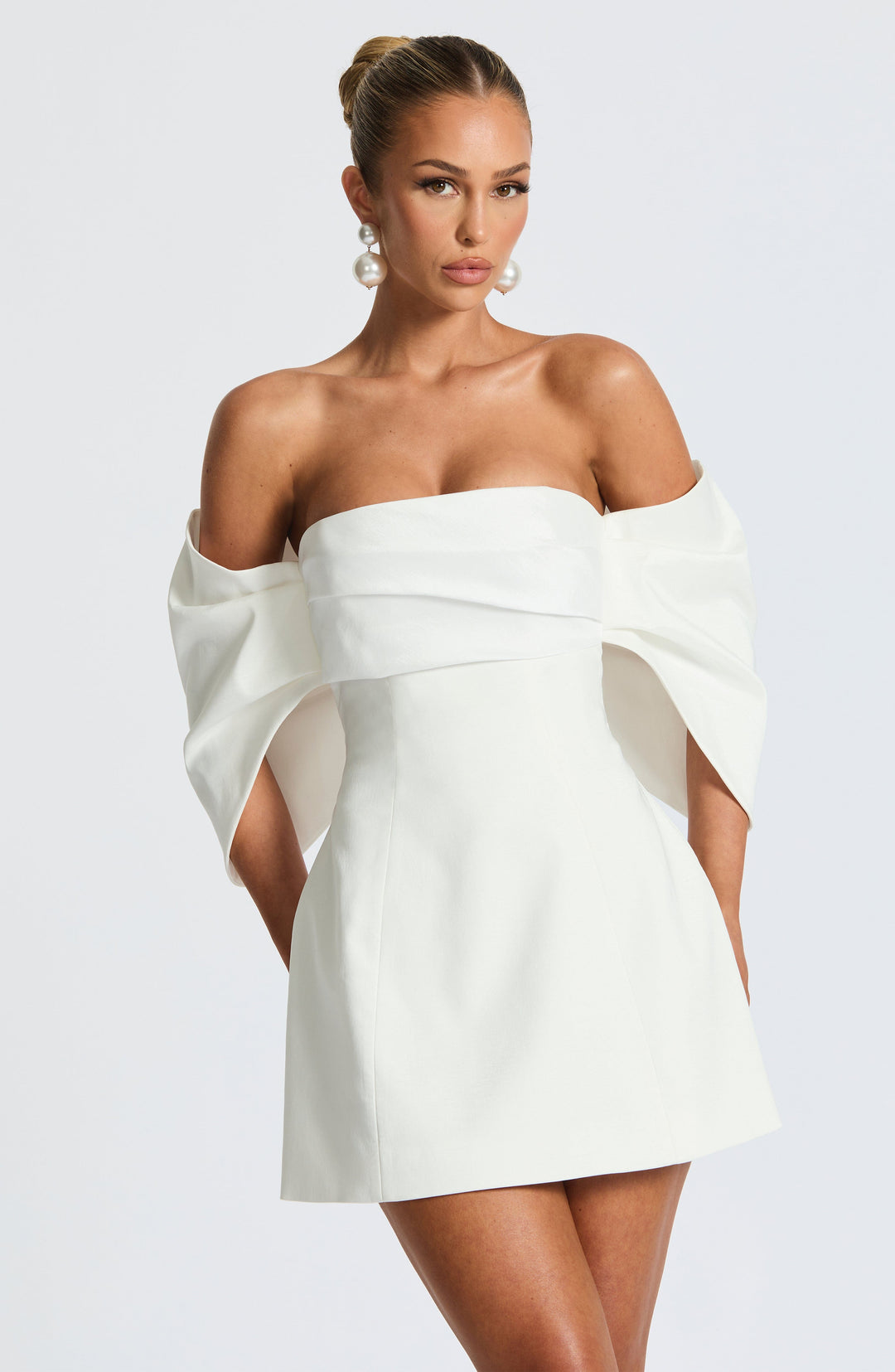 Daliaise Mini Dress in Ivory by Clandour, product photo 5