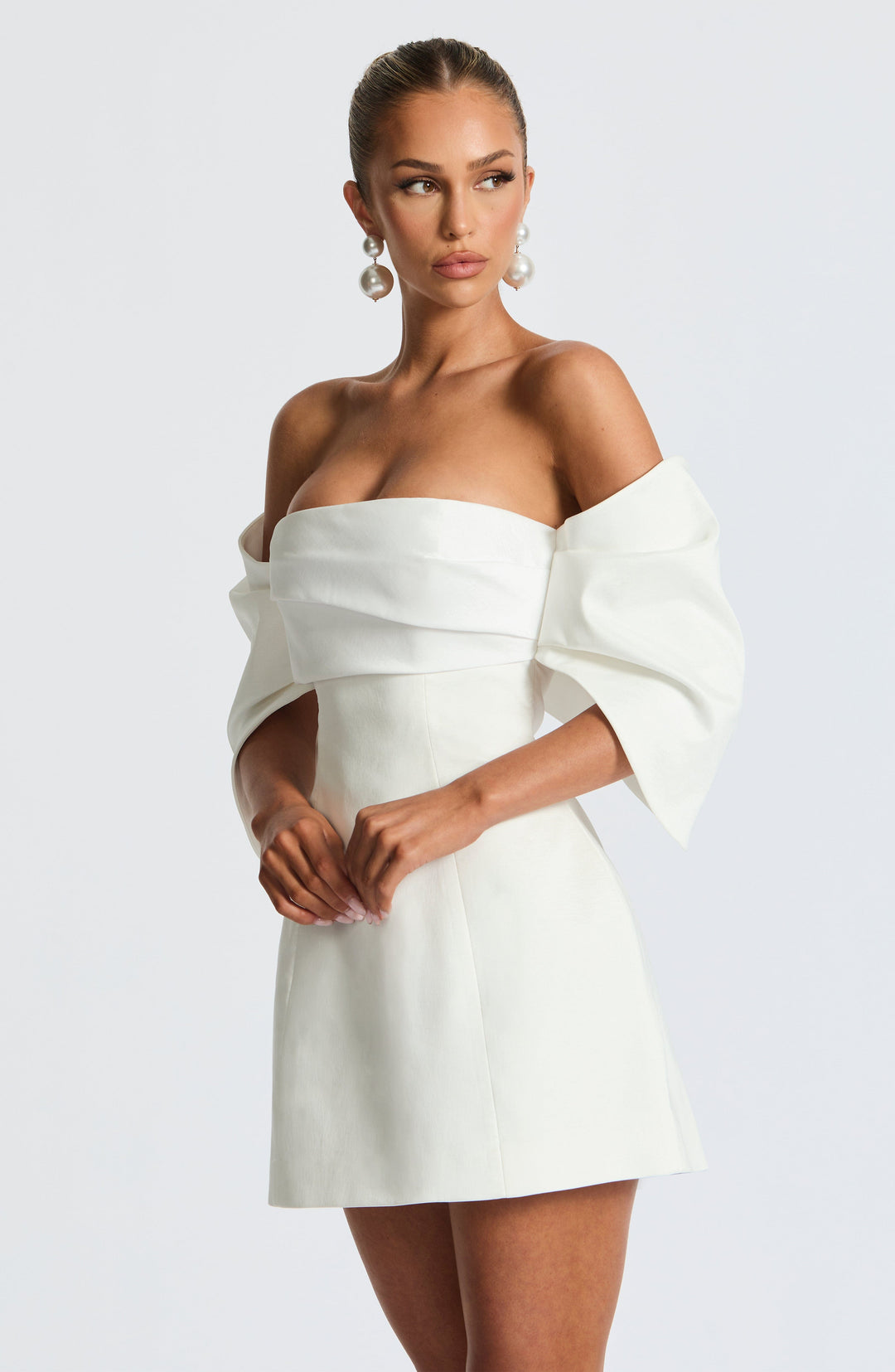 Daliaise Mini Dress in Ivory by Clandour, product photo 8