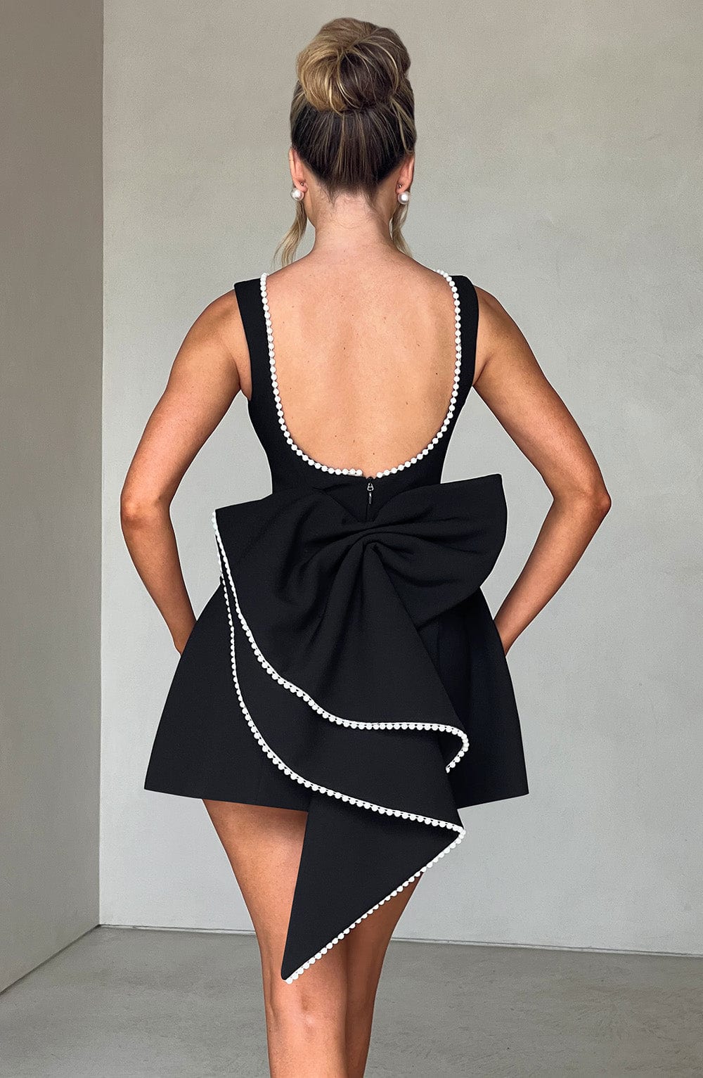Daliamira Mini Dress in Black by Clandour, product photo 2