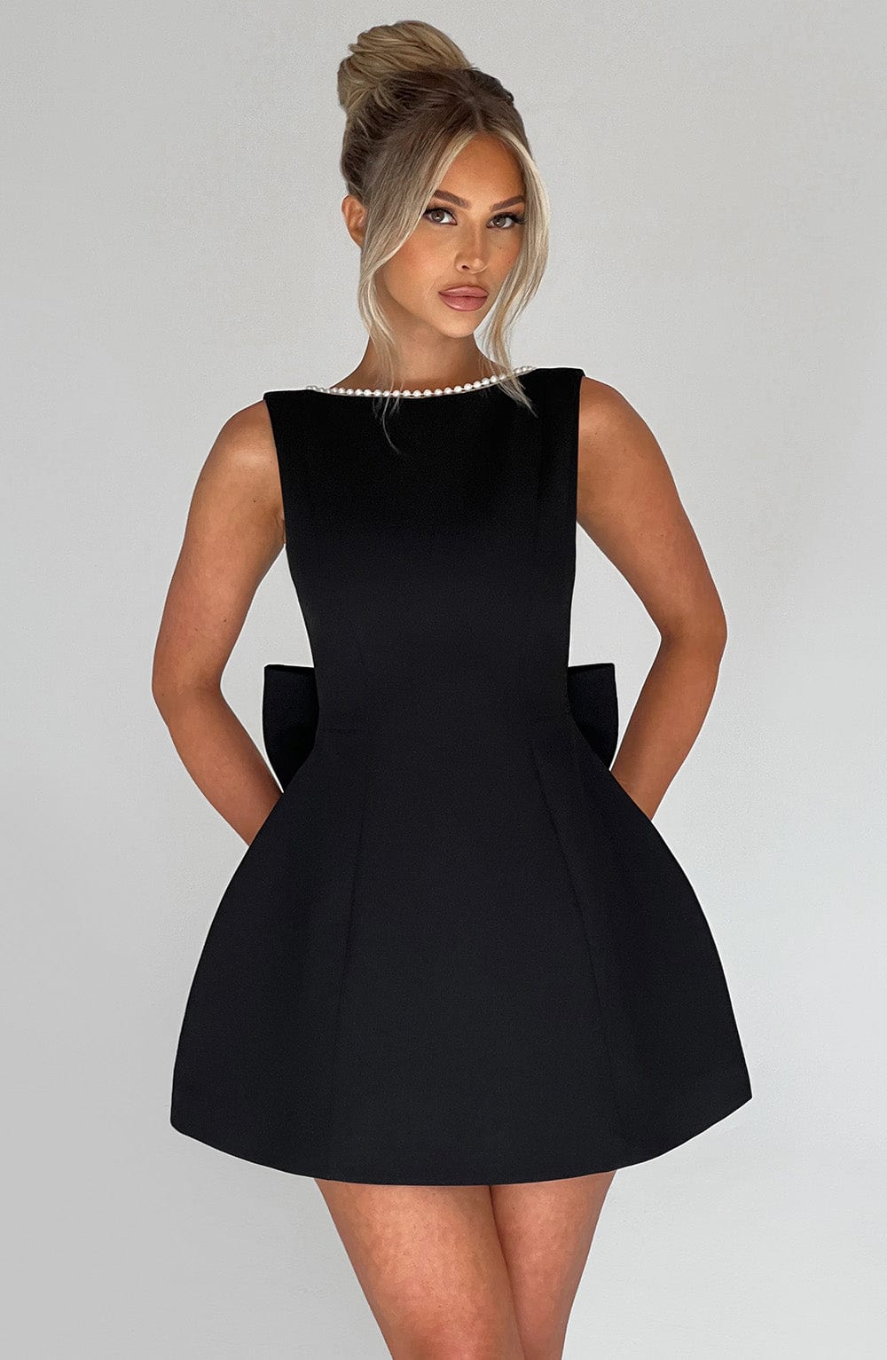 Daliamira Mini Dress in Black by Clandour, product photo 3