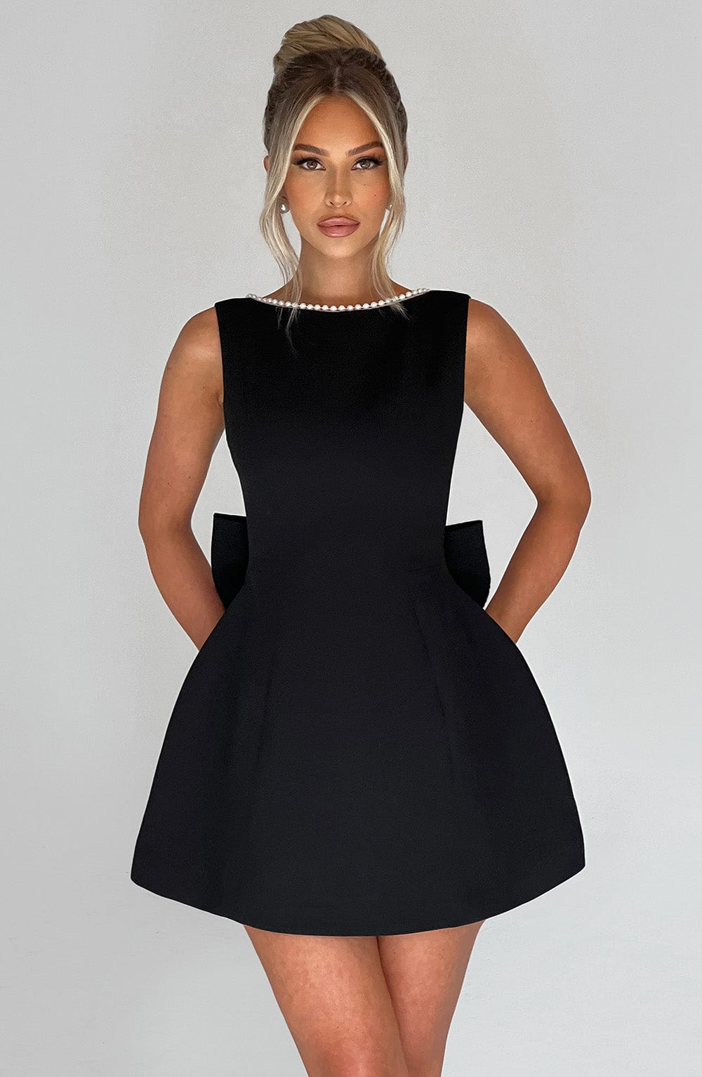Daliamira Mini Dress in Black by Clandour, product photo 11