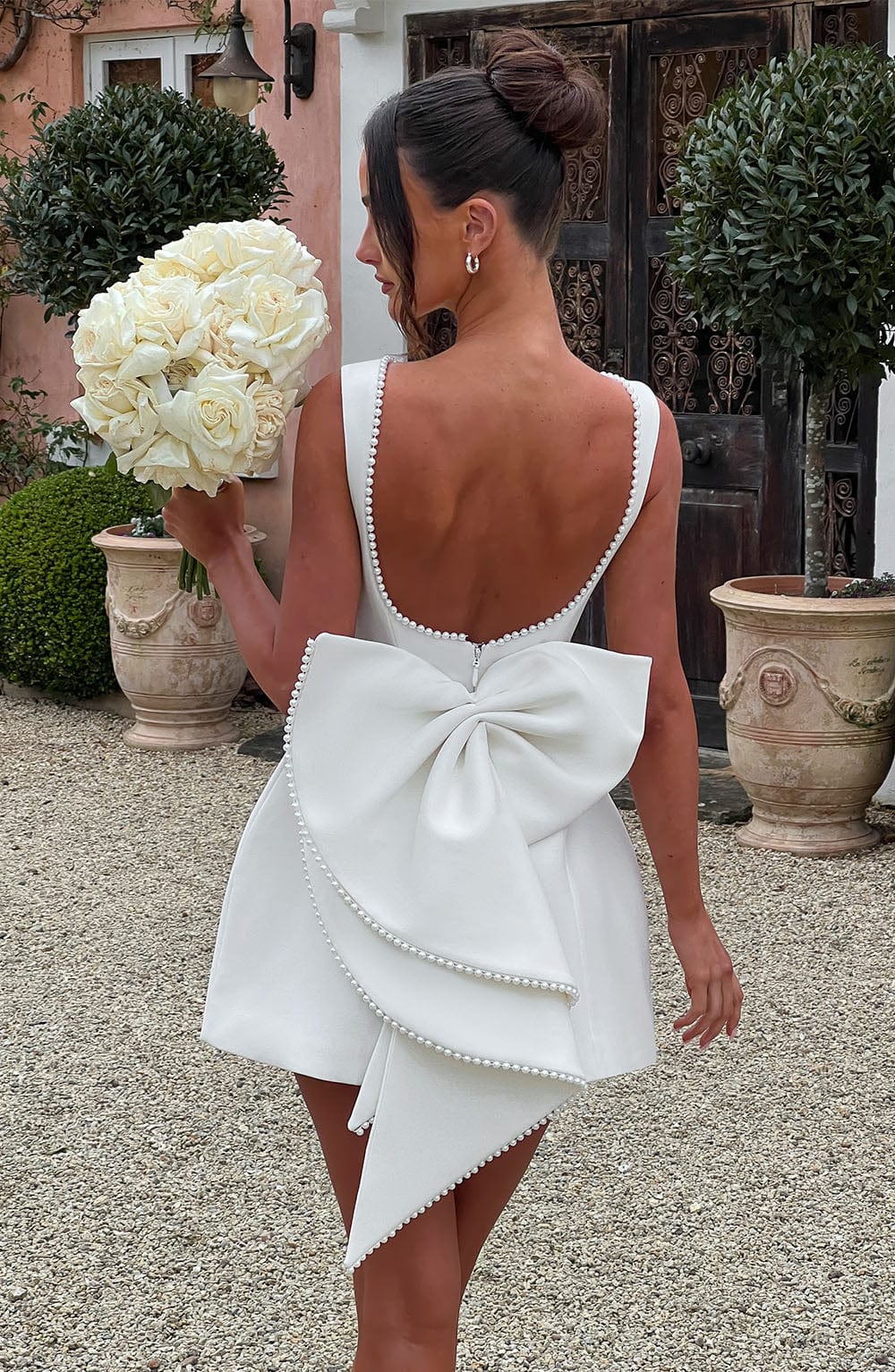 Daliamira Mini Dress in Ivory by Clandour, product photo 1