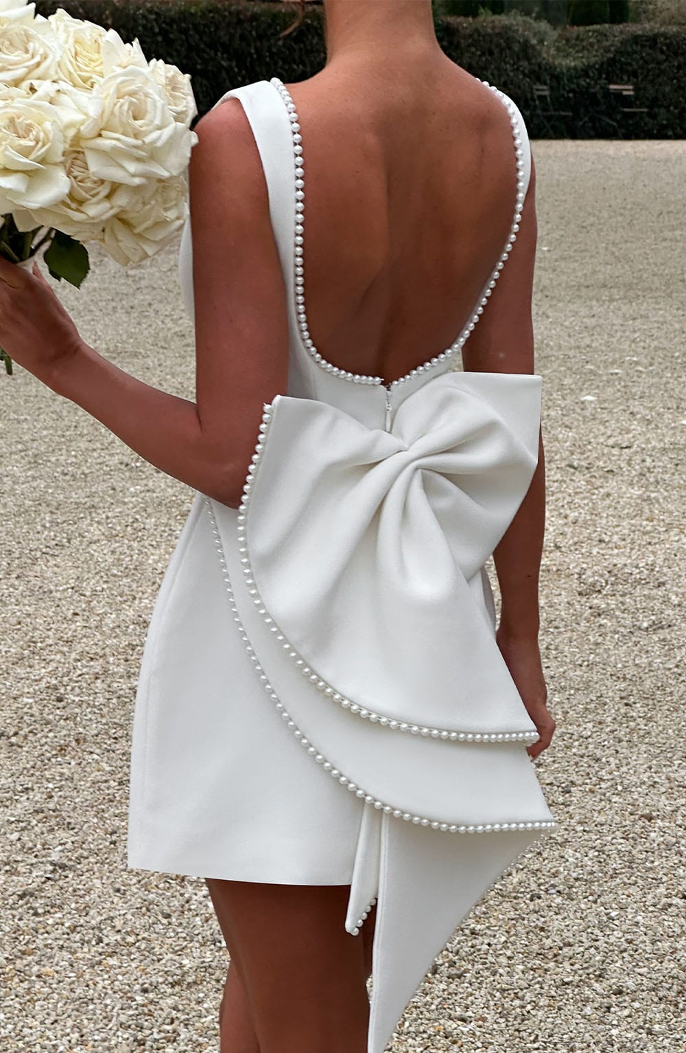 Daliamira Mini Dress in Ivory by Clandour, product photo 8
