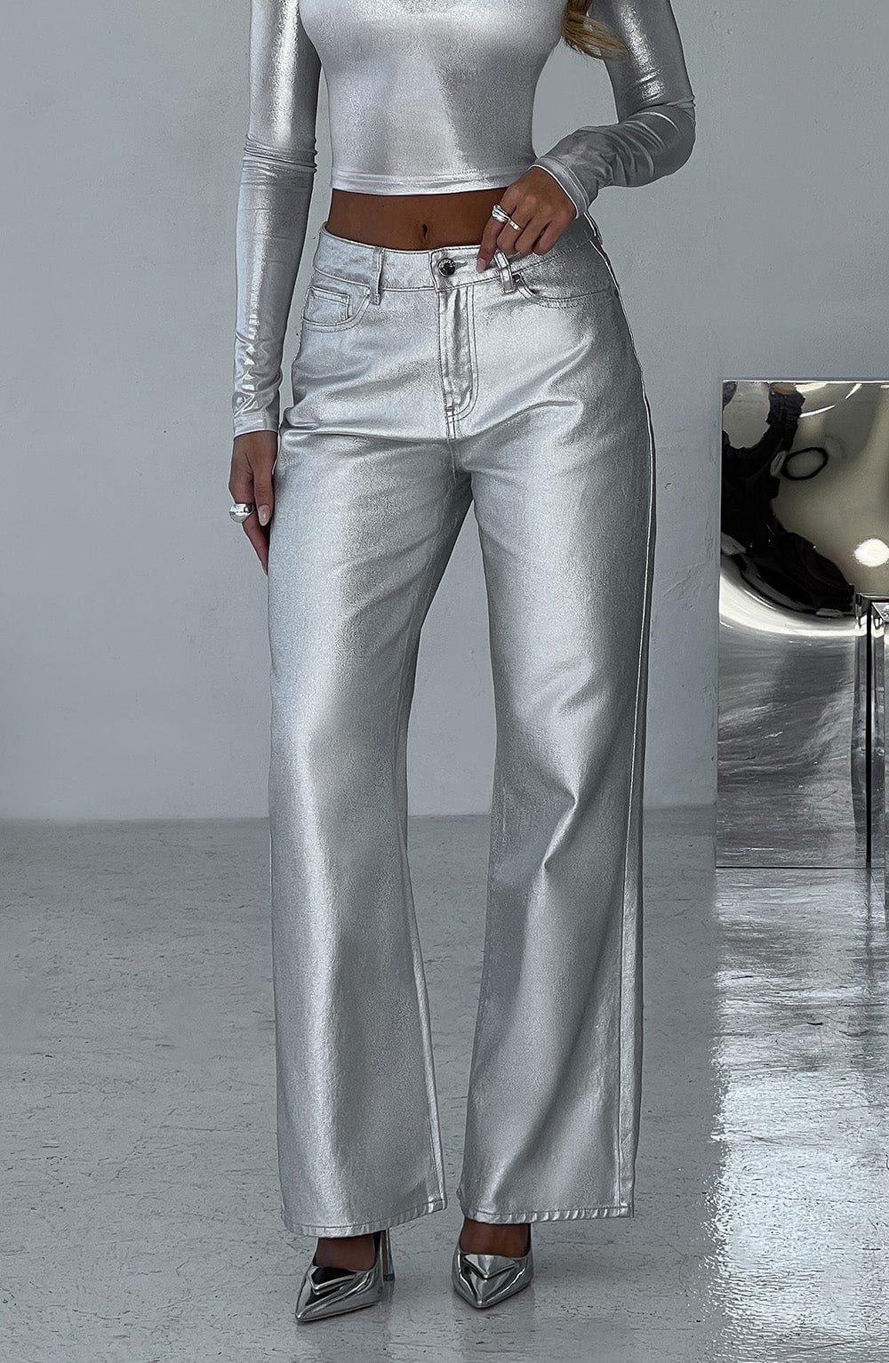 Dalianora Pant in Silver by Clandour, product photo 1