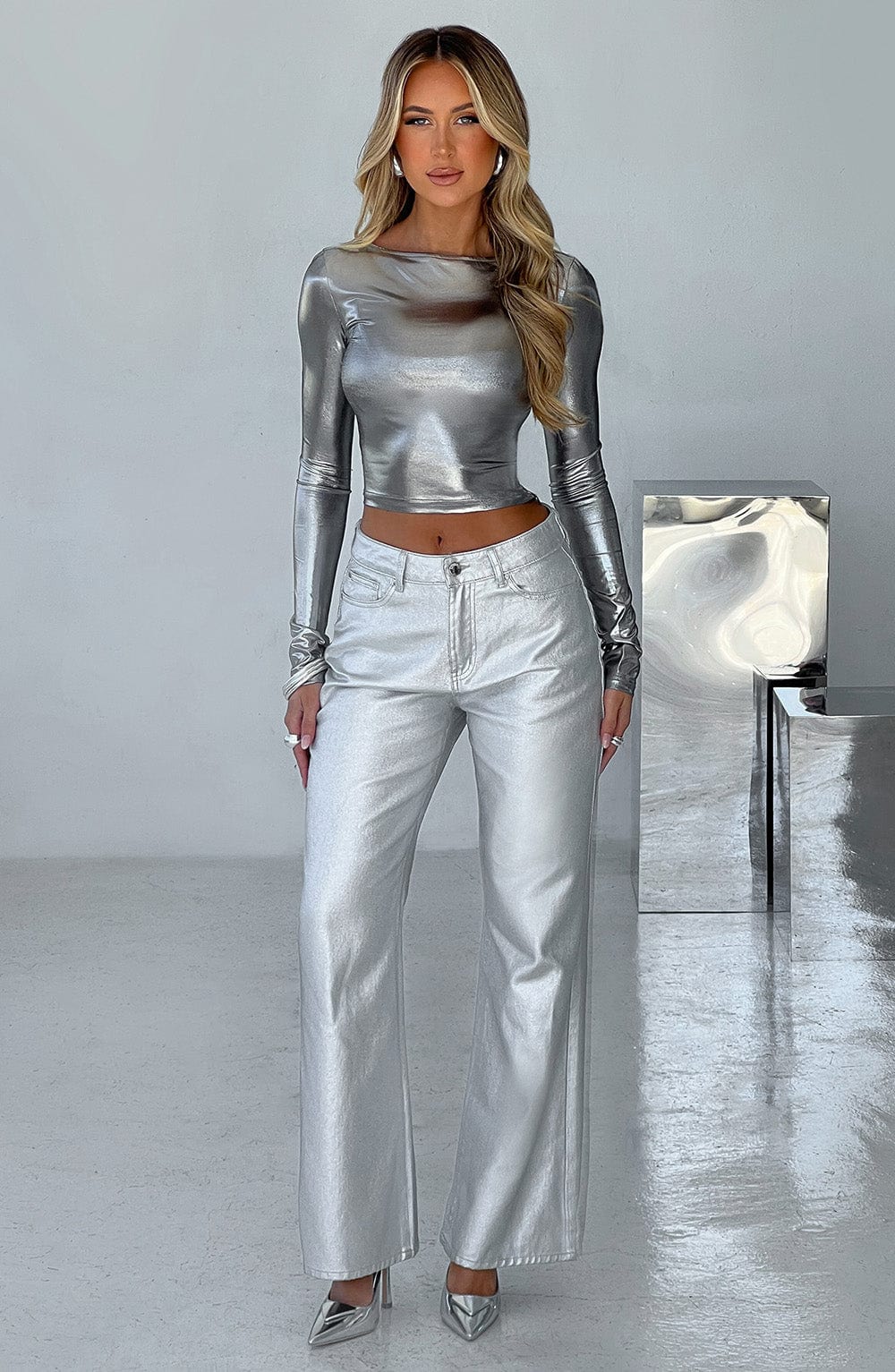 Dalianora Pant in Silver by Clandour, product photo 5