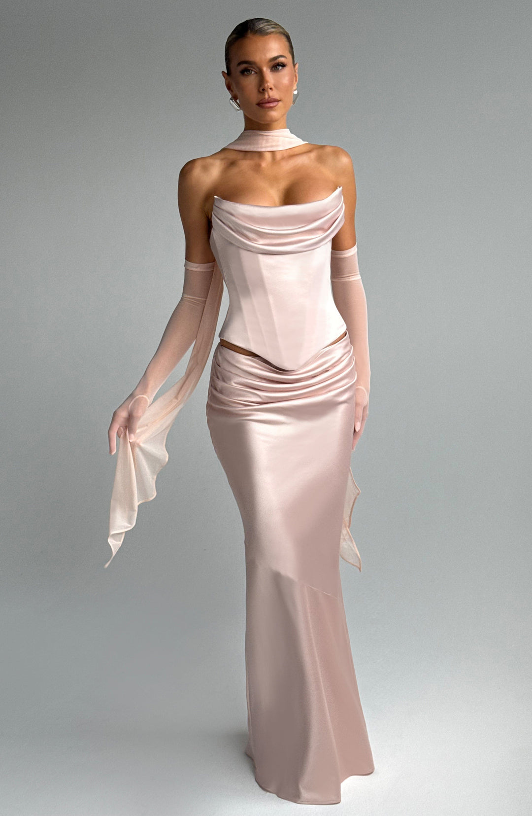 Daliaoria Corset in Soft Peach by Clandour, product photo 13