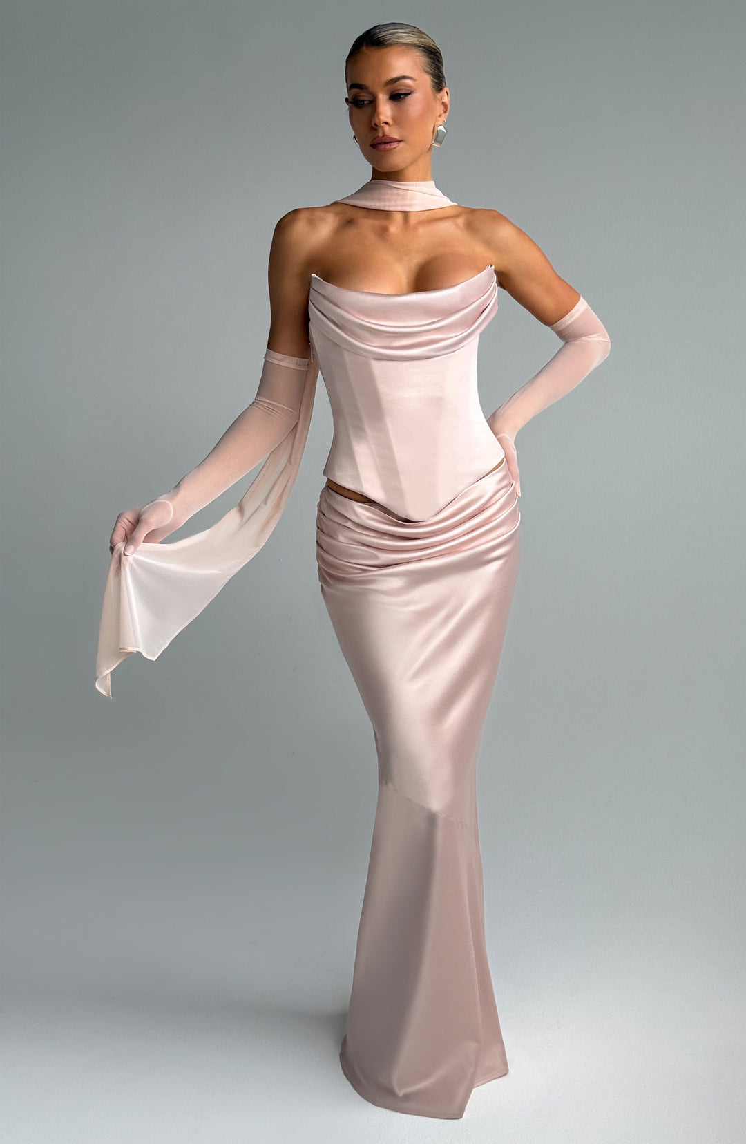 Daliaoria Corset in Soft Peach by Clandour, product photo 14