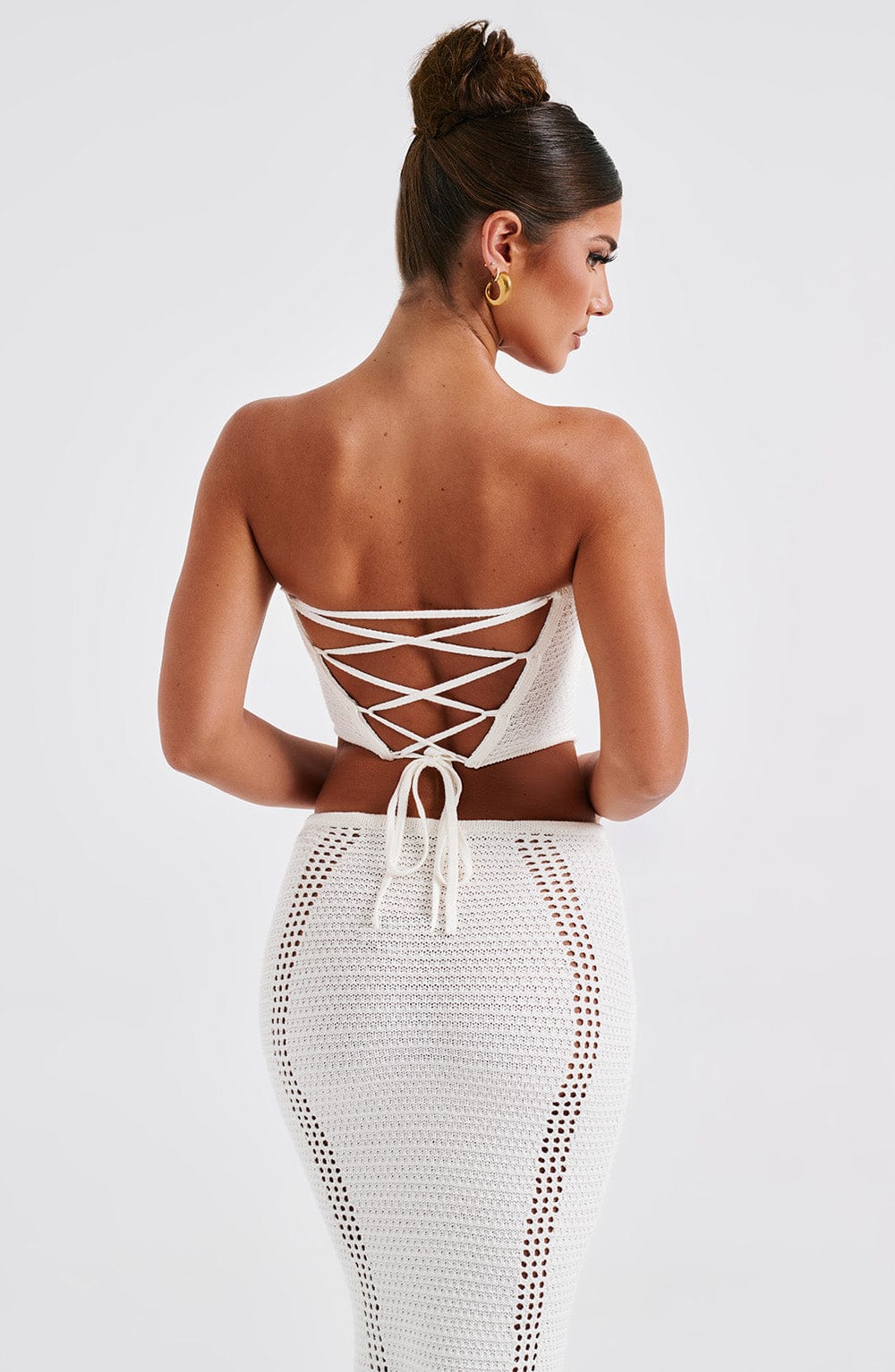 Daliara Corset in White by Clandour, product photo 2