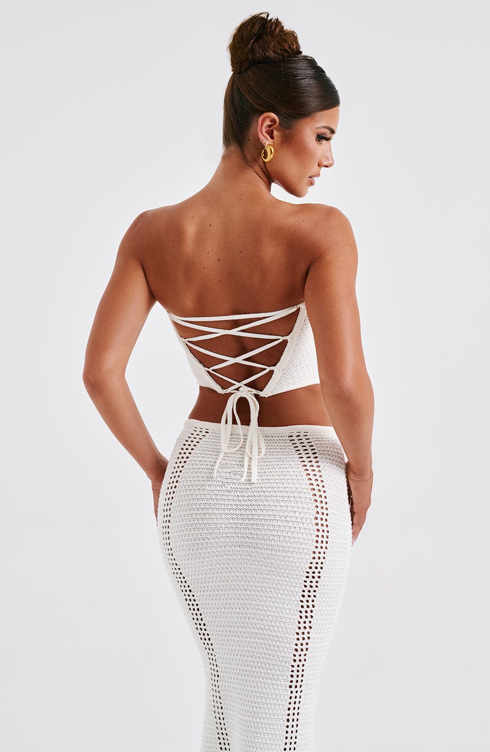 Daliara Corset in White by Clandour, product photo 7