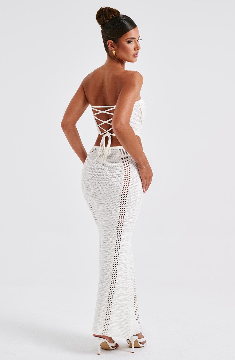 Daliara Corset in White by Clandour, product photo 9