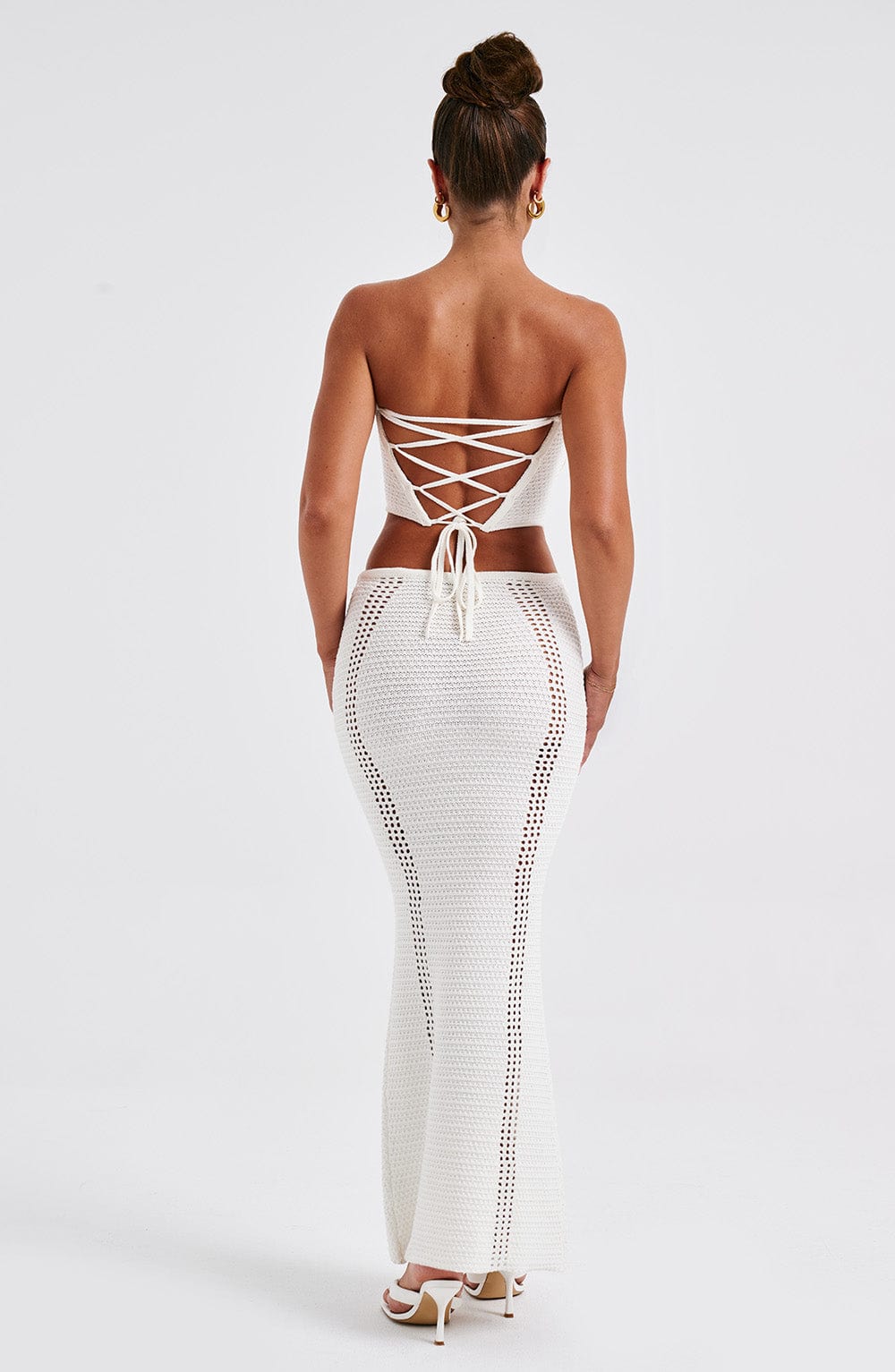 Daliara Corset in White by Clandour, product photo 10