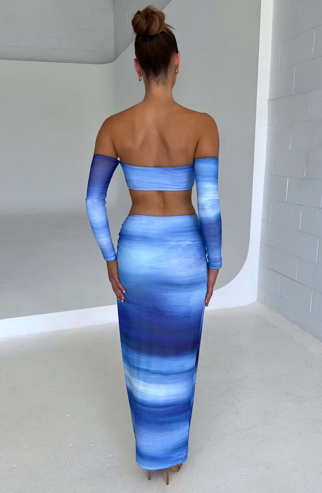 Daliari Top in Blue Haze Print by Clandour, product photo 3
