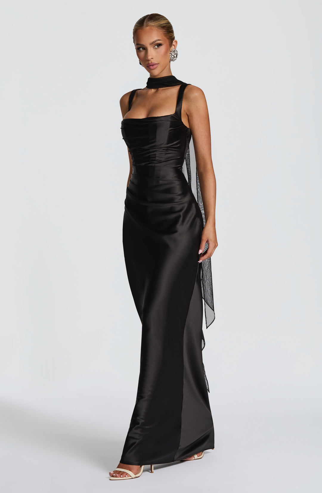 Daliayne Maxi Dress in Black by Clandour, product photo 5