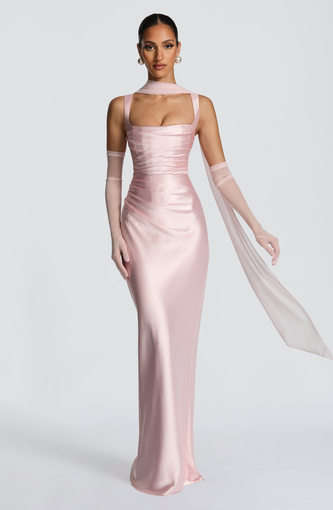 Daliayne Maxi Dress in Blush by Clandour, product photo 2