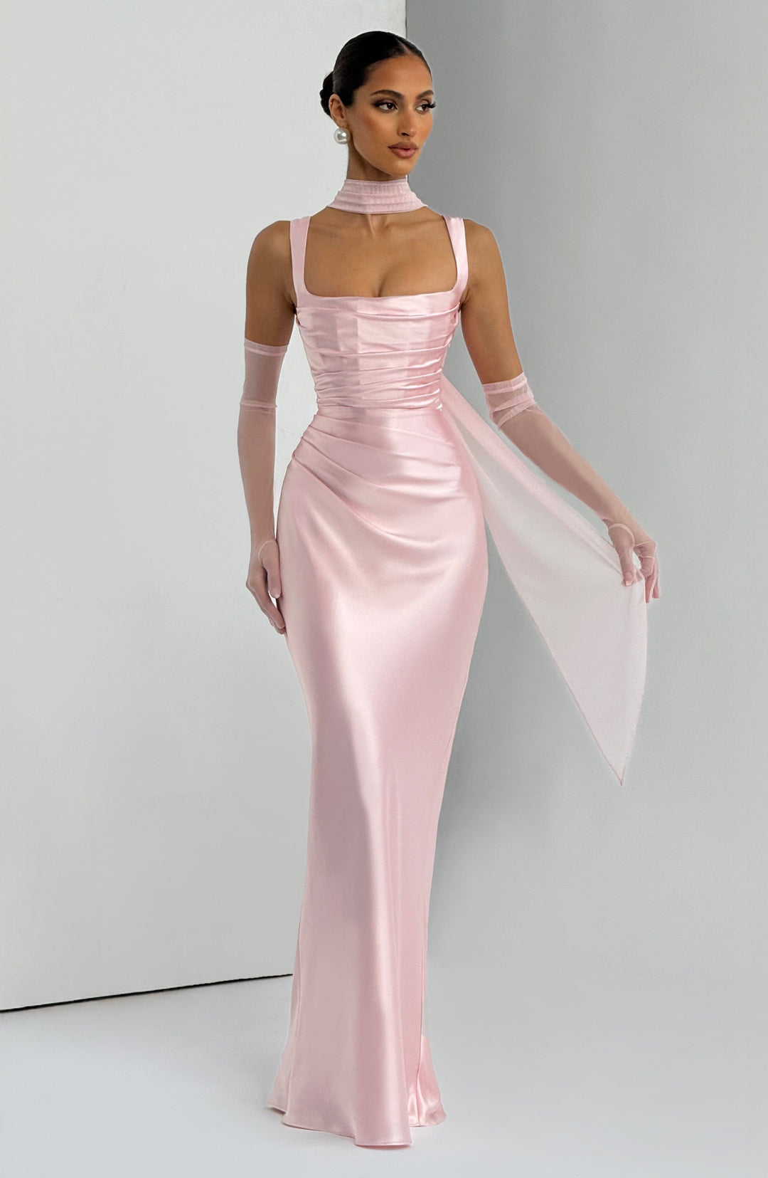 Daliayne Maxi Dress in Blush by Clandour, product photo 6