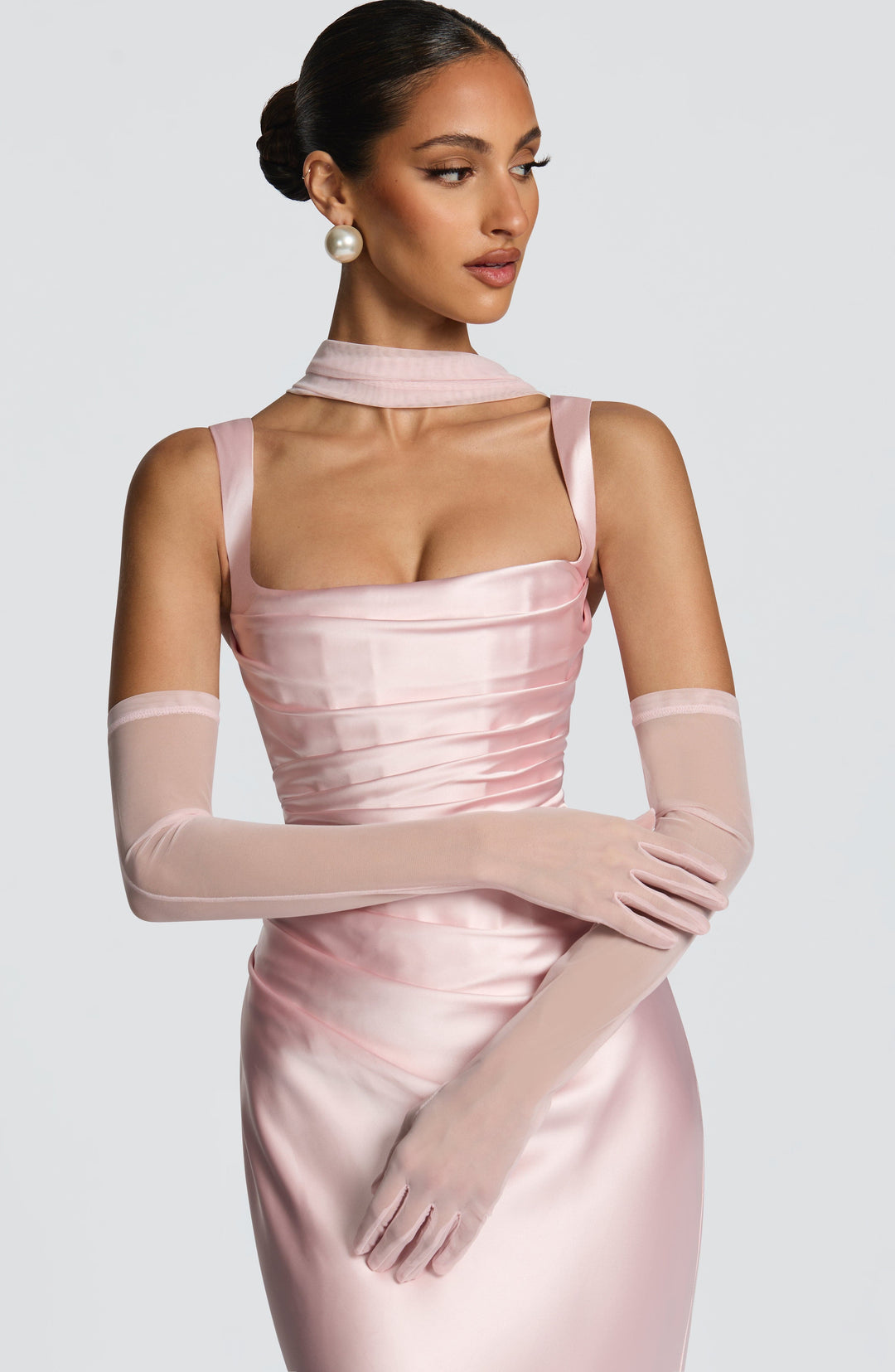 Daliayne Maxi Dress in Blush by Clandour, product photo 9