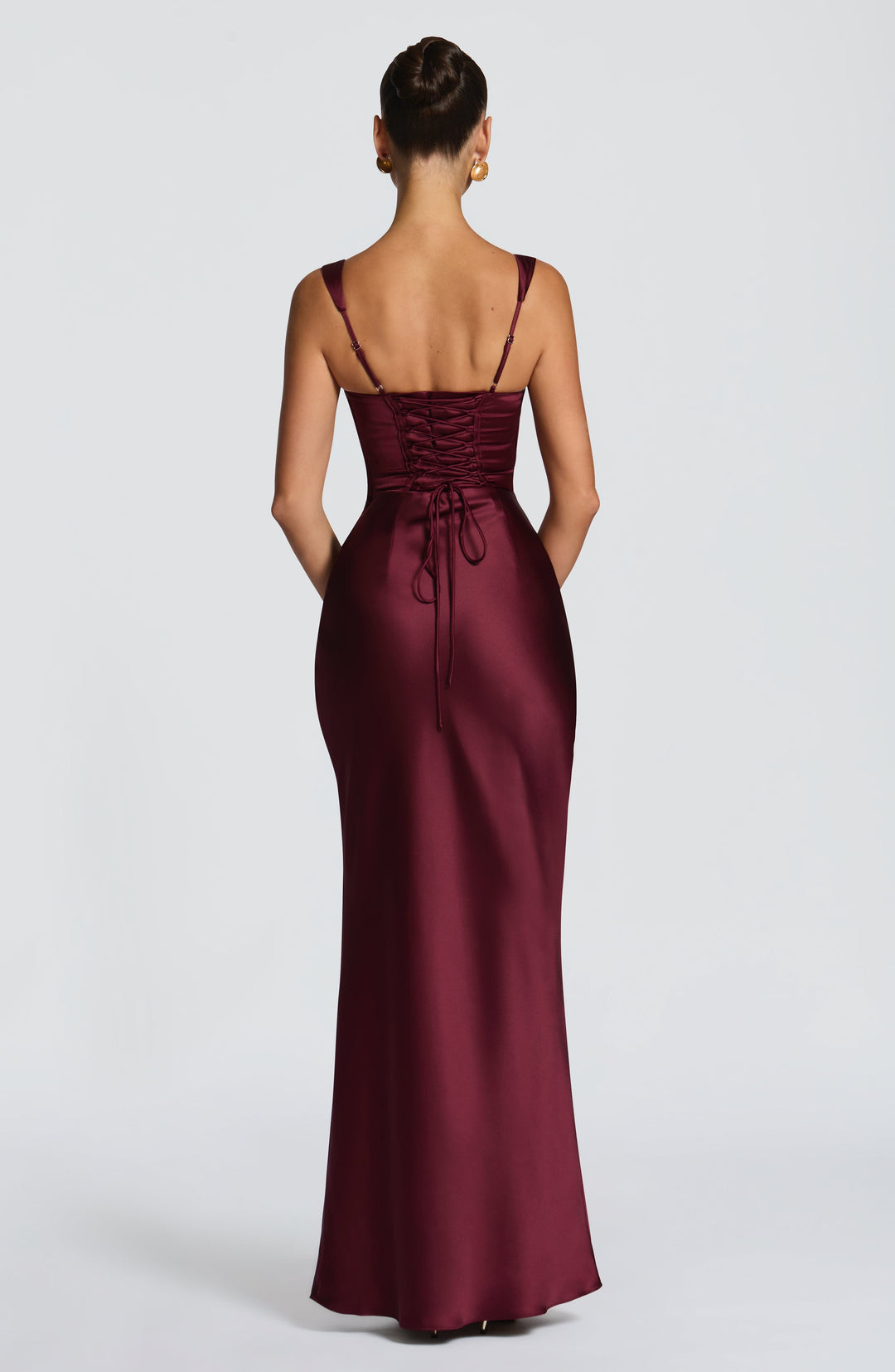 Daliayne Maxi Dress in Cherry Lacquer by Clandour, product photo 2