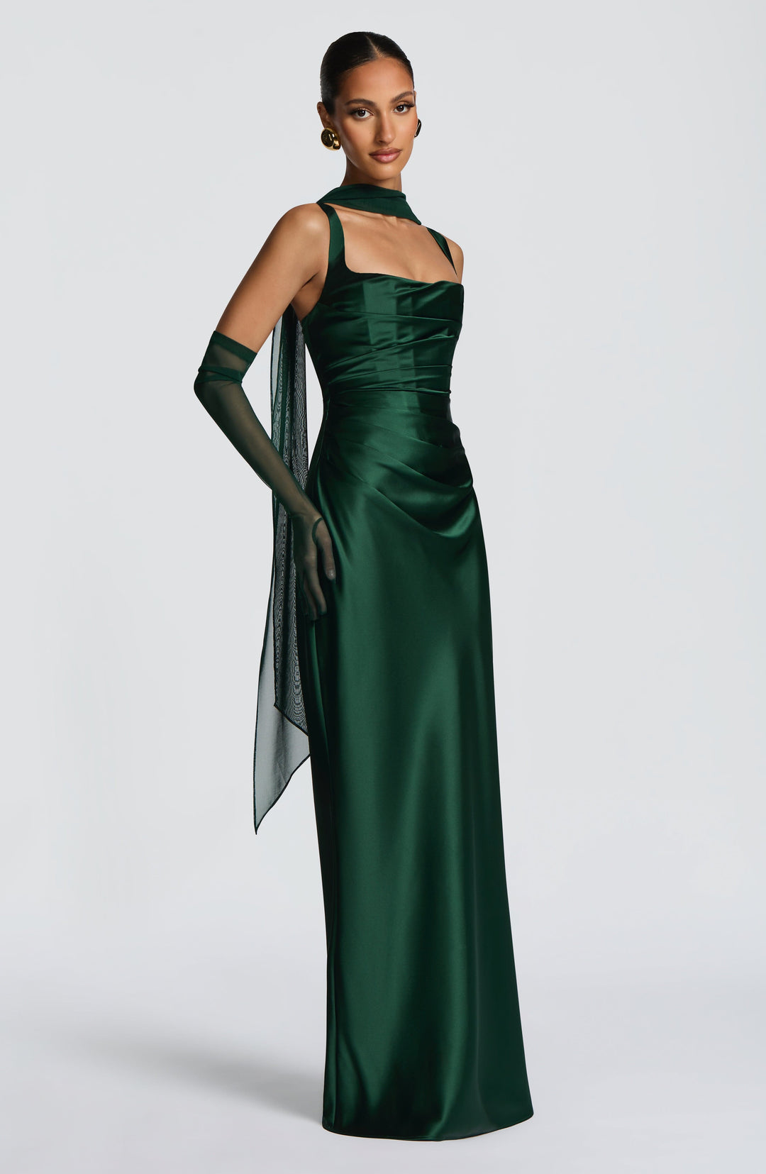 Daliayne Maxi Dress in Emerald by Clandour, product photo 6
