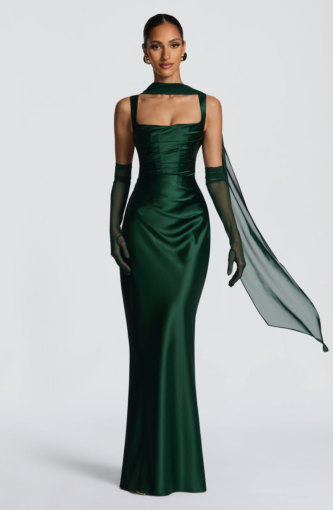 Daliayne Maxi Dress in Emerald by Clandour, product photo 7