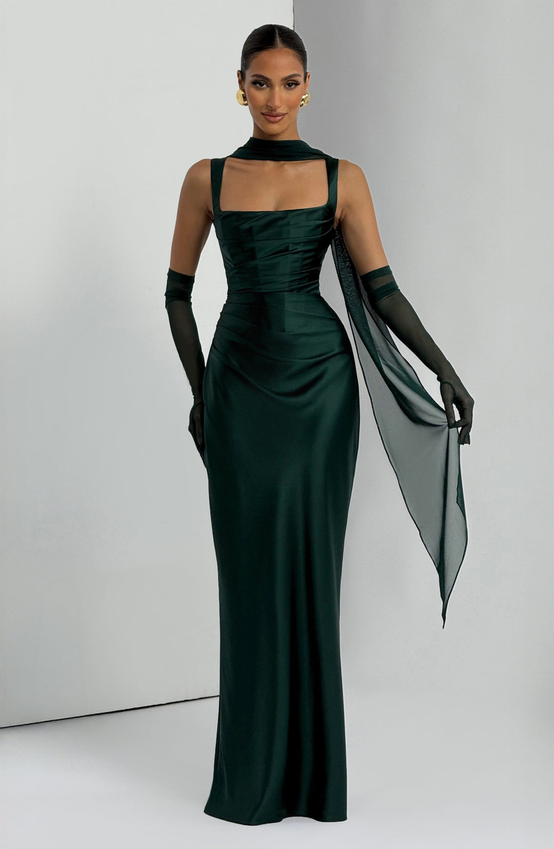 Daliayne Maxi Dress in Emerald by Clandour, product photo 8