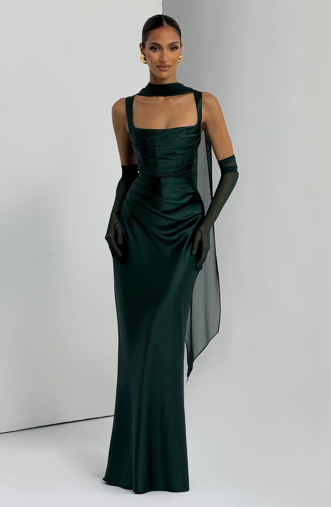 Daliayne Maxi Dress in Emerald by Clandour, product photo 9