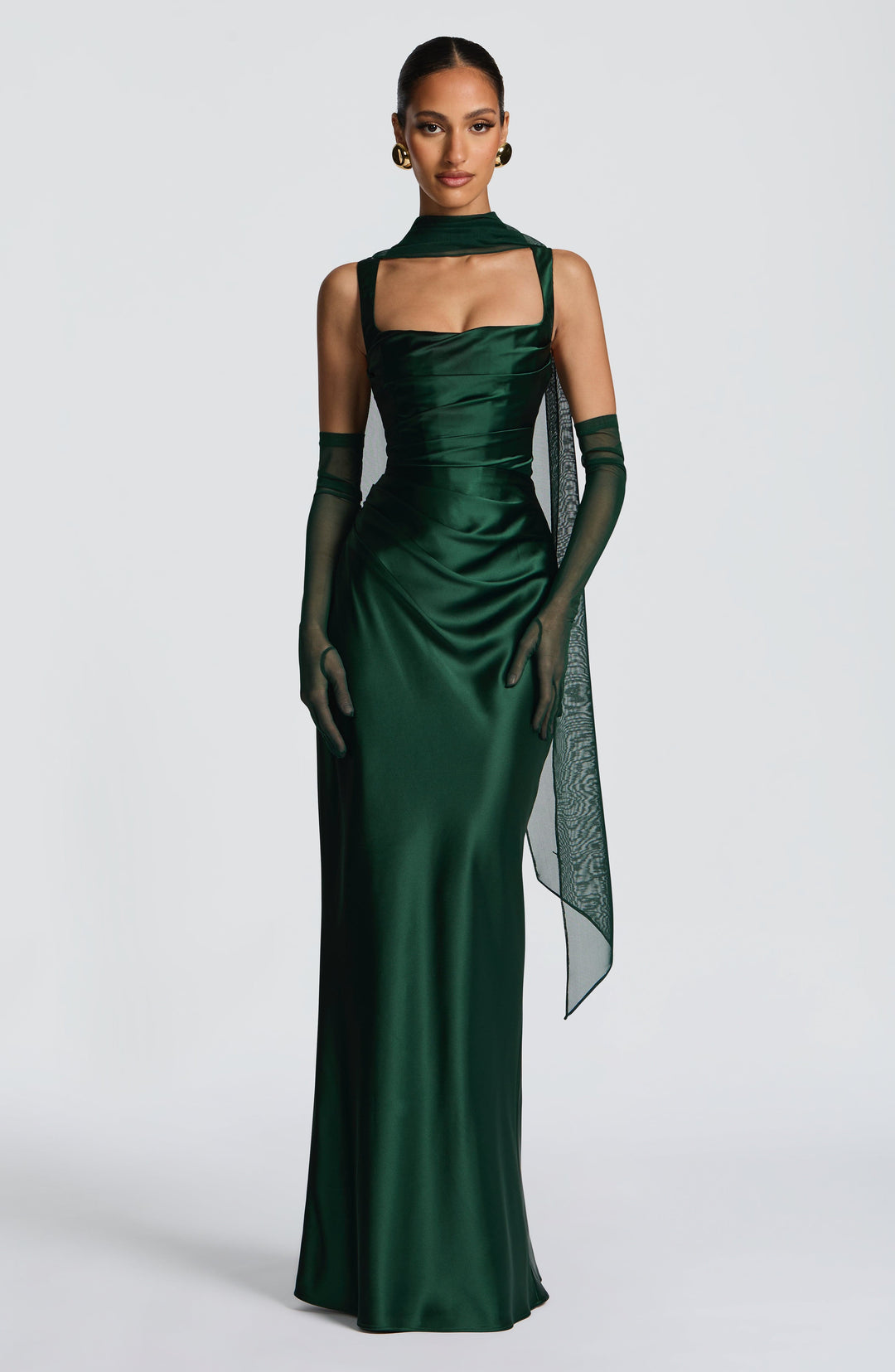 Daliayne Maxi Dress in Emerald by Clandour, product photo 10