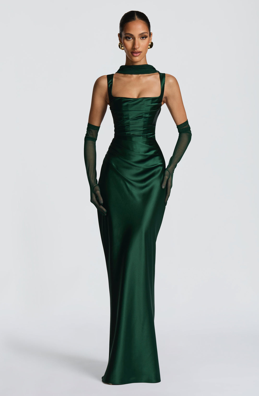 Daliayne Maxi Dress in Emerald by Clandour, product photo 11