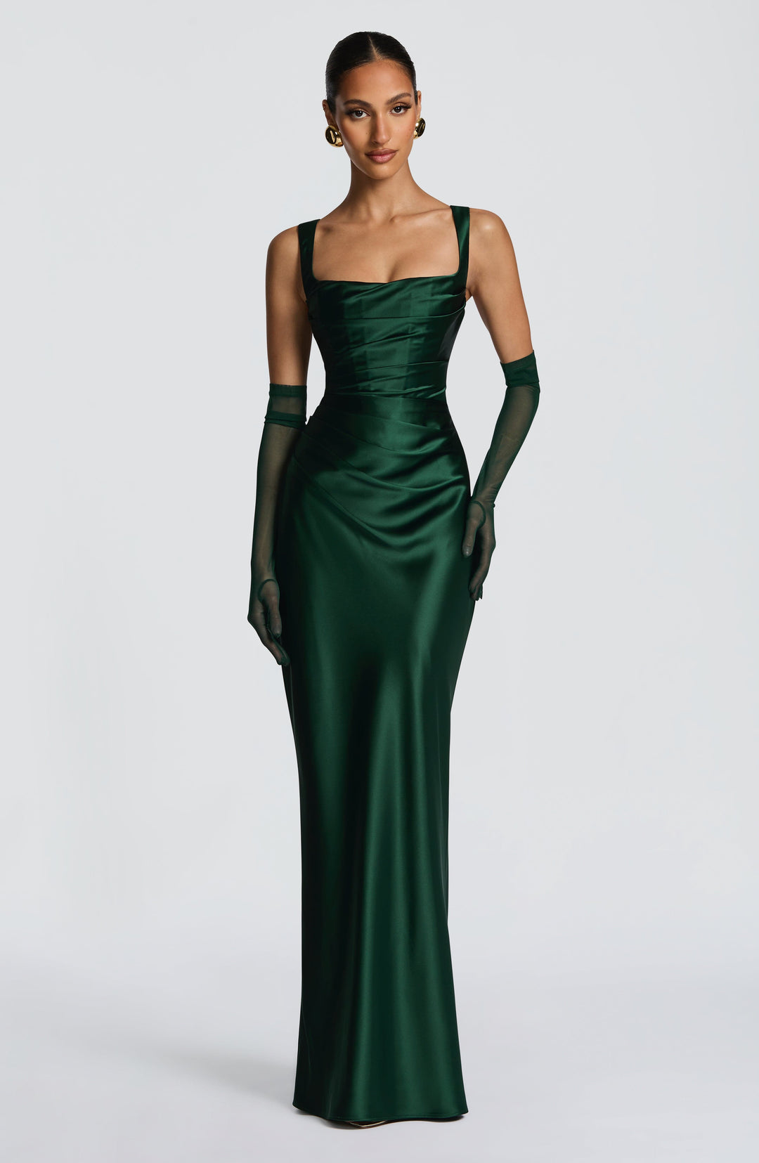 Daliayne Maxi Dress in Emerald by Clandour, product photo 12