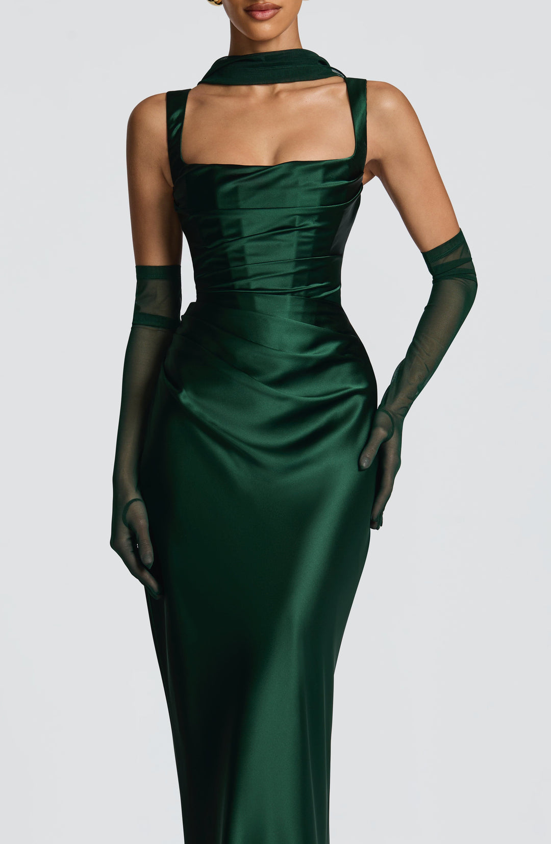 Daliayne Maxi Dress in Emerald by Clandour, product photo 13