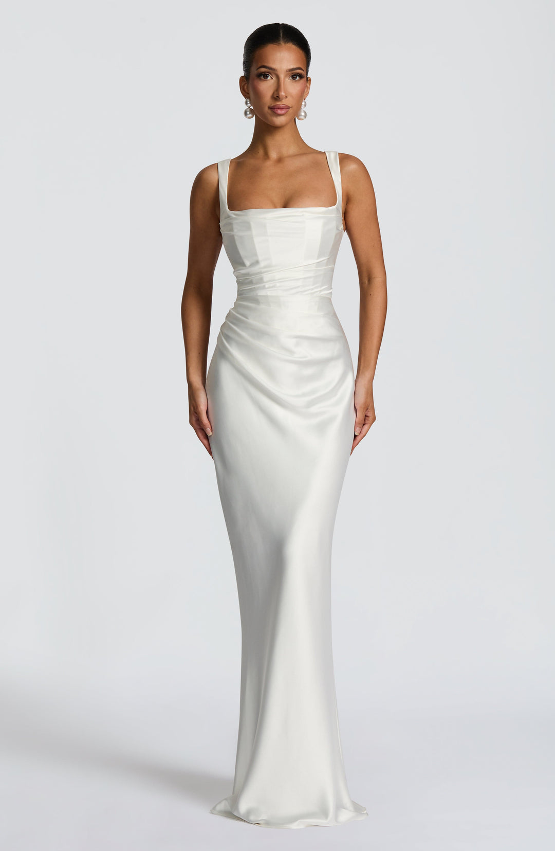 Daliayne Maxi Dress in Ivory by Clandour, product photo 5