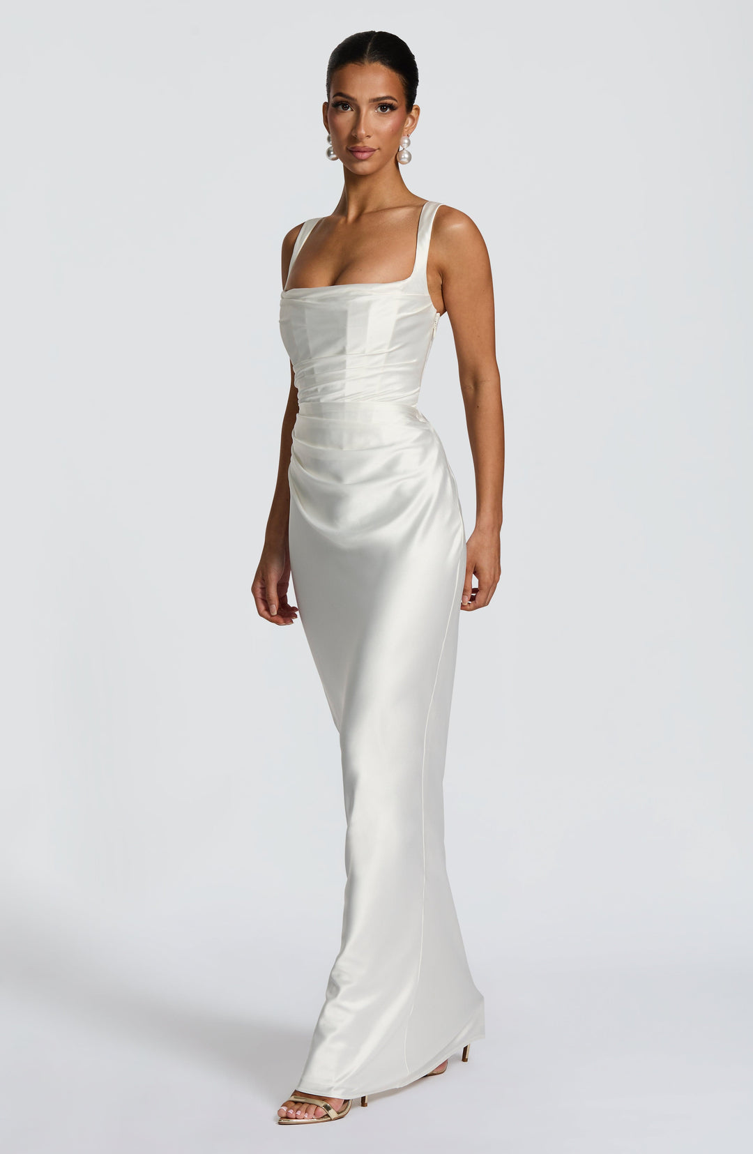 Daliayne Maxi Dress in Ivory by Clandour, product photo 6