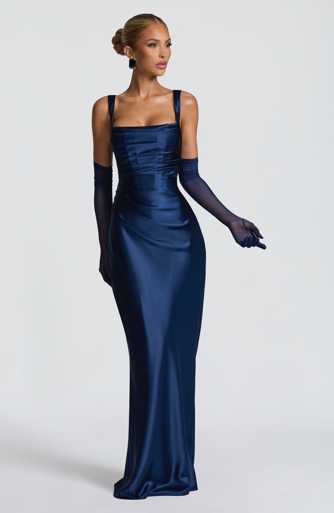 Daliayne Maxi Dress in Navy by Clandour, product photo 5