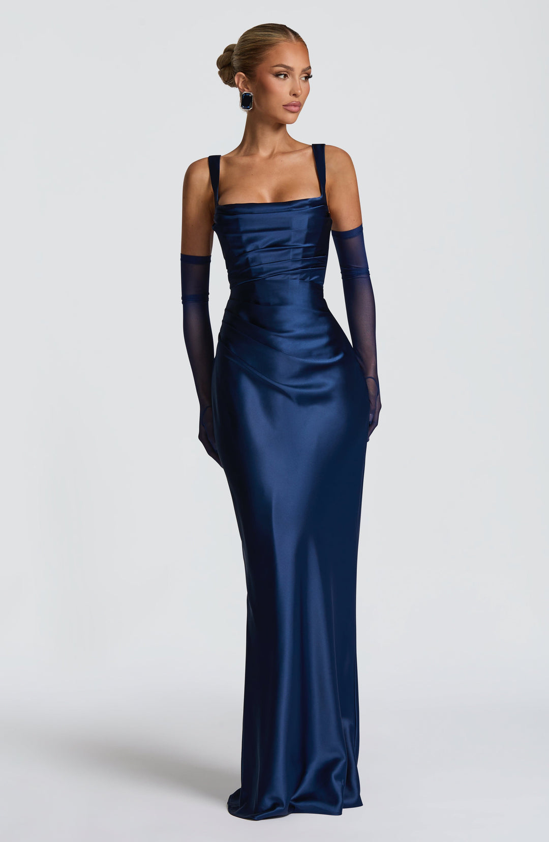 Daliayne Maxi Dress in Navy by Clandour, product photo 6