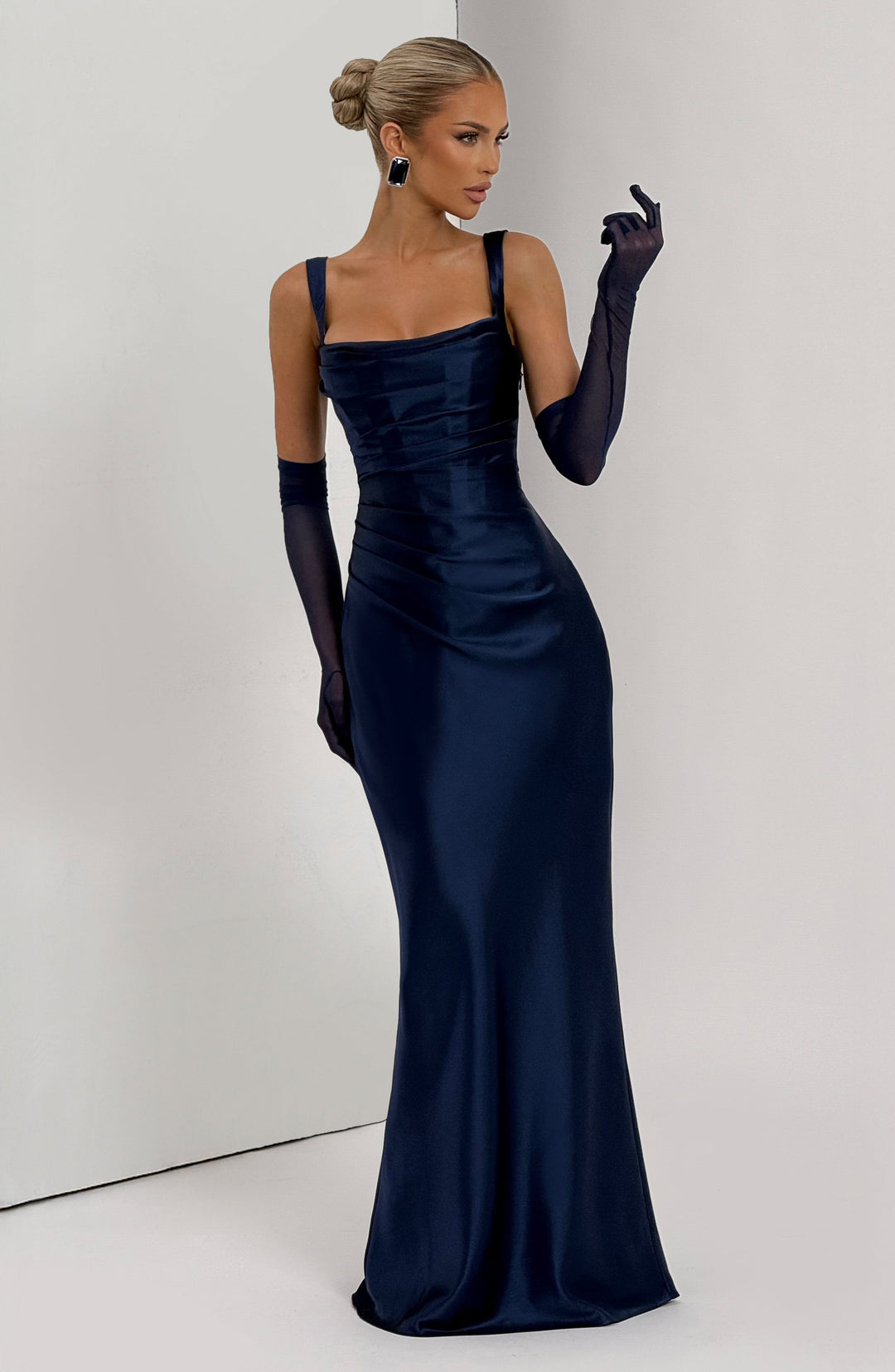 Daliayne Maxi Dress in Navy by Clandour, product photo 7