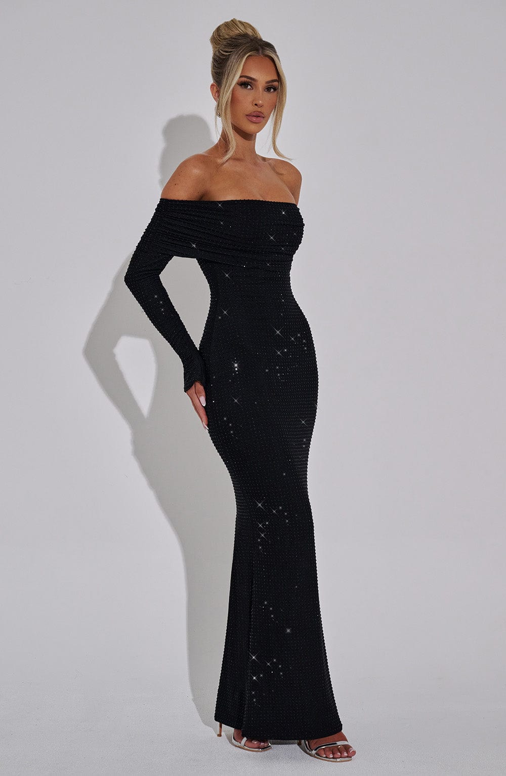 Elenaelle Maxi Dress in Black by Clandour, product photo 3