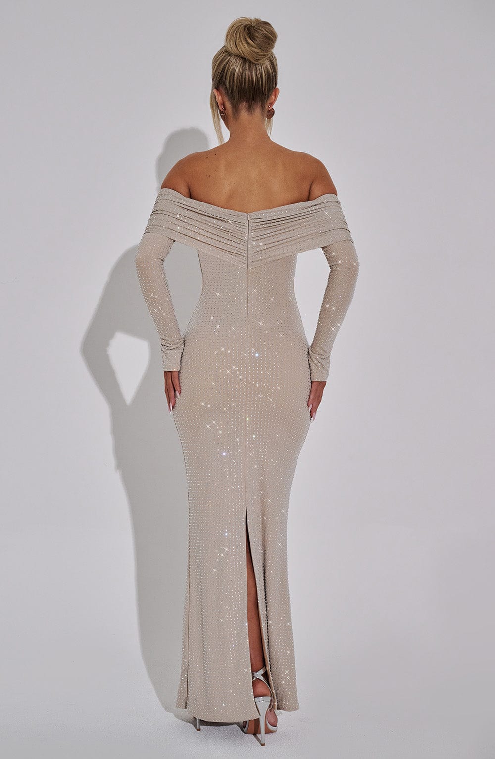 Elenaelle Maxi Dress in Nude by Clandour, product photo 11