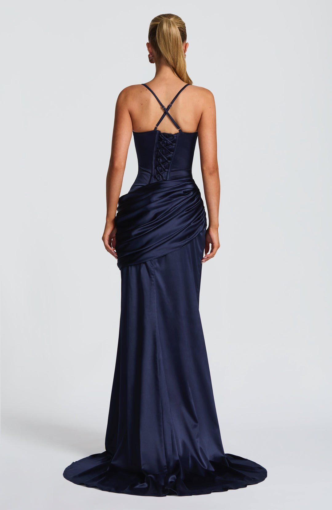 Elenelia Gown in Navy by Clandour, product photo 6