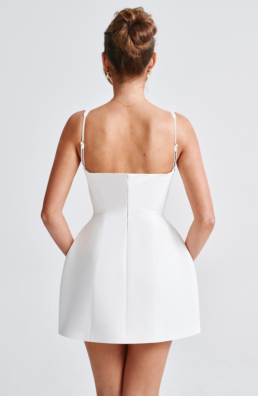Elenella Mini Dress Ivory by Clandour, product photo 4